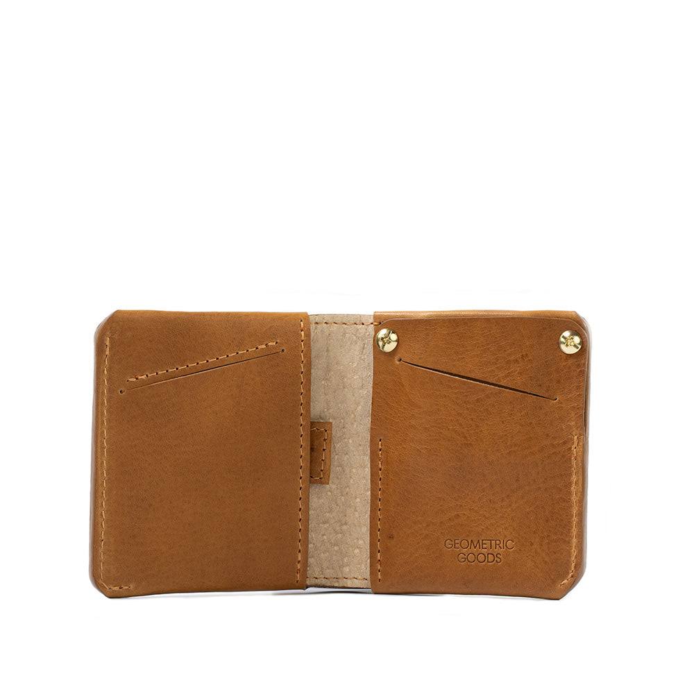 Leather Airtag Billfold Wallet 2.1 By Geometric Goods Mahogany AW_FIGMZEQN