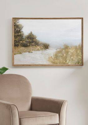 Martha Stewart - Lake Walk Framed Gel Coated Canvas - Multi SC_NOY2XZR1 Martha Stewart - Lake Walk Framed Gel Coated Canvas - Multi SC_NOY2XZR1