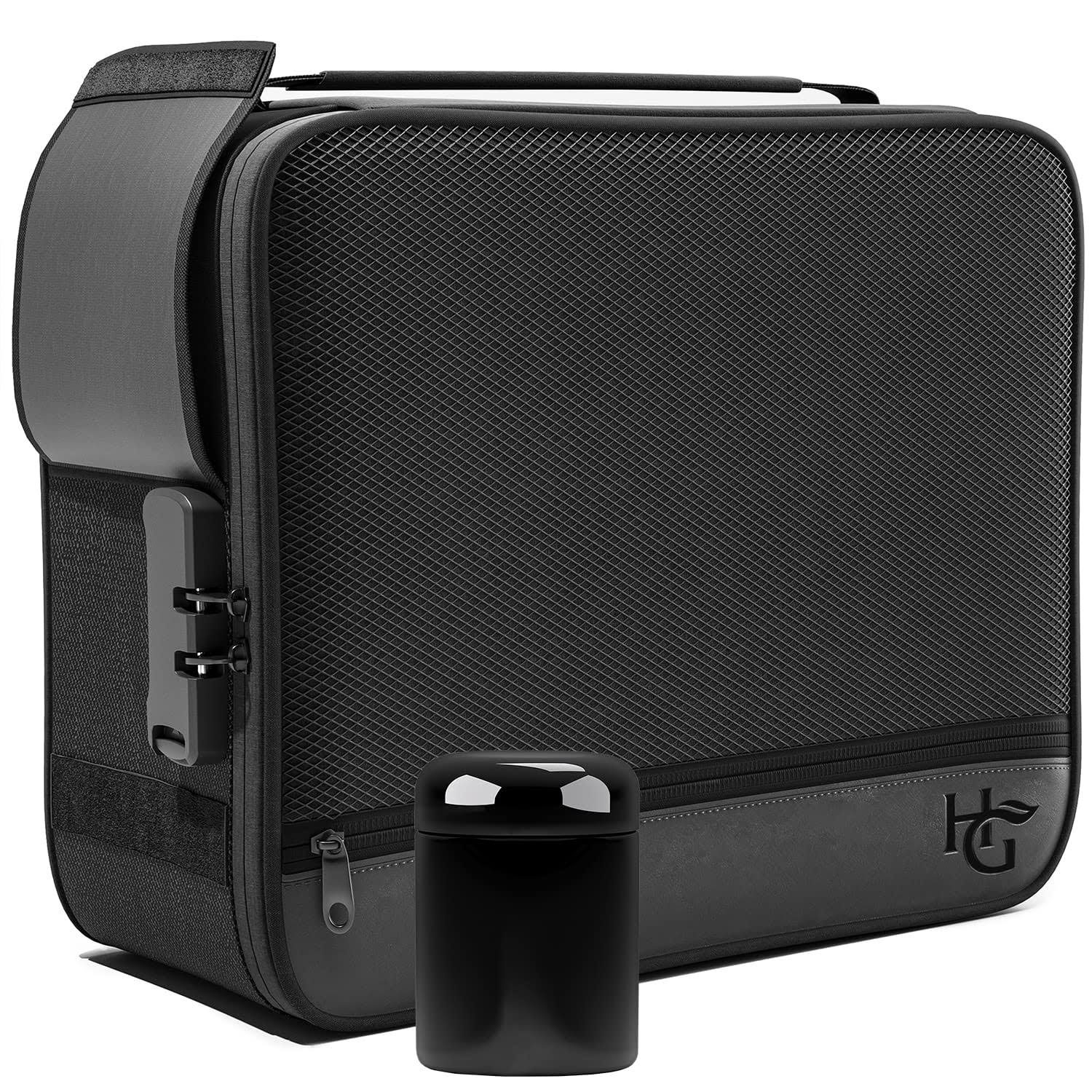 Extra Large Smell Proof Case With Combination Lock By Herb Guard (Smell Proof Box Holds 5 Ozs Of Herbs & Spices) Upgraded Premium Ykk Zippers - Comes UH_GBXKJHDS