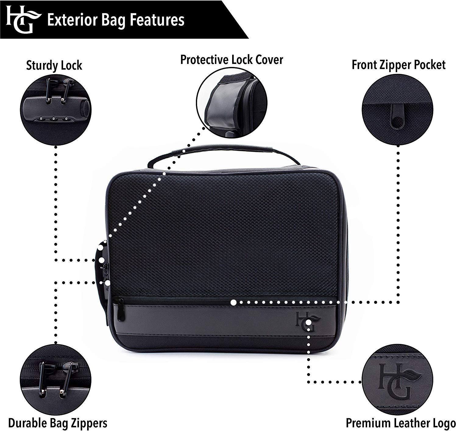 Extra Large Smell Proof Case With Combination Lock By Herb Guard (Smell Proof Box Holds 5 Ozs Of Herbs & Spices) Upgraded Premium Ykk Zippers - Comes UH_GBXKJHDS Extra Large Smell Proof Case With Combination Lock By Herb Guard (Smell Proof Box Holds 5 Ozs Of Herbs & Spices) Upgraded Premium Ykk Zippers - Comes UH_GBXKJHDS