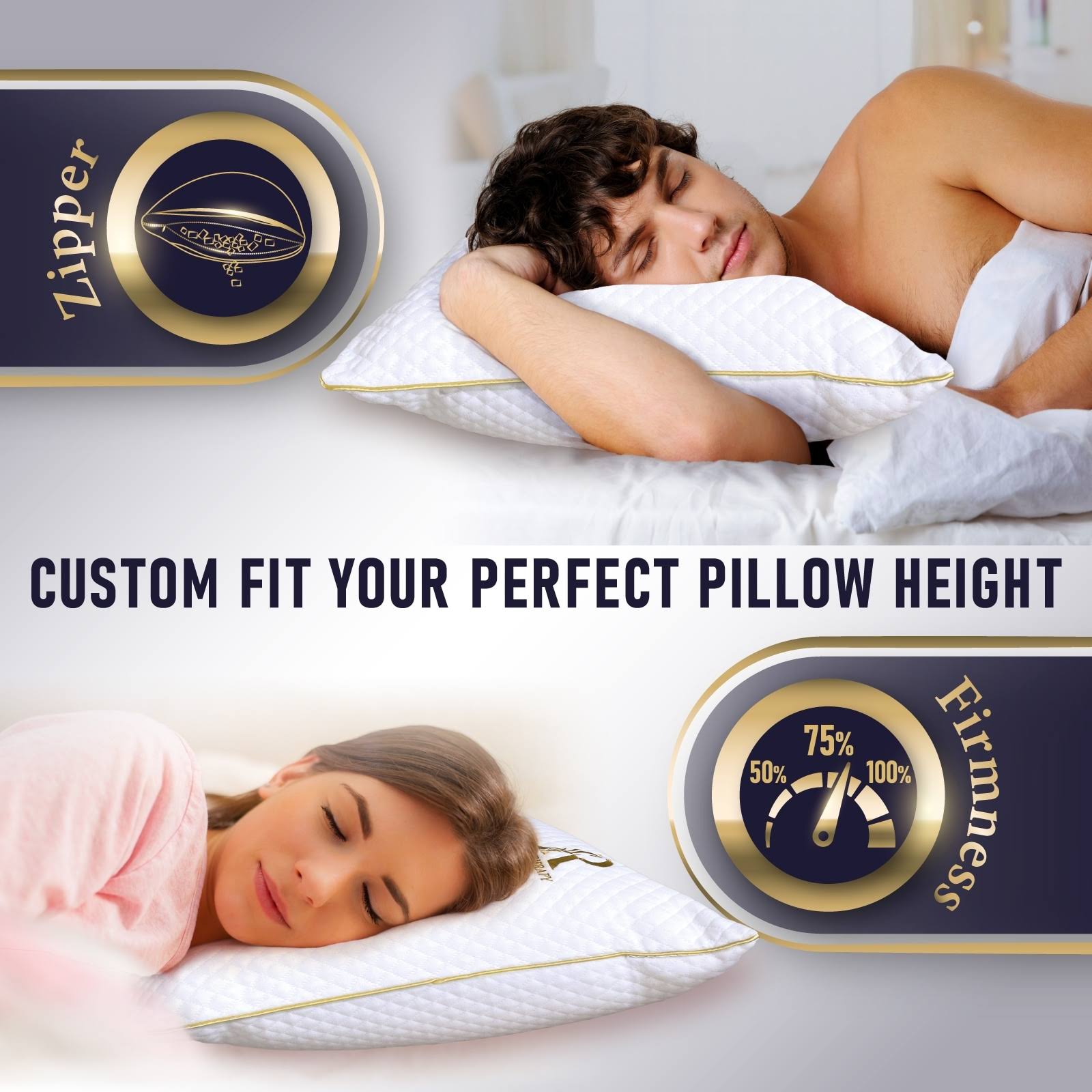 Royal Therapy Memory Foam Pillow, Shredded Bed Pillow For Neck & Shoulder Support, Orthopedic Contour Pillow - King - Single ZM_5PFTD2OF Royal Therapy Memory Foam Pillow, Shredded Bed Pillow For Neck & Shoulder Support, Orthopedic Contour Pillow - King - Single ZM_5PFTD2OF