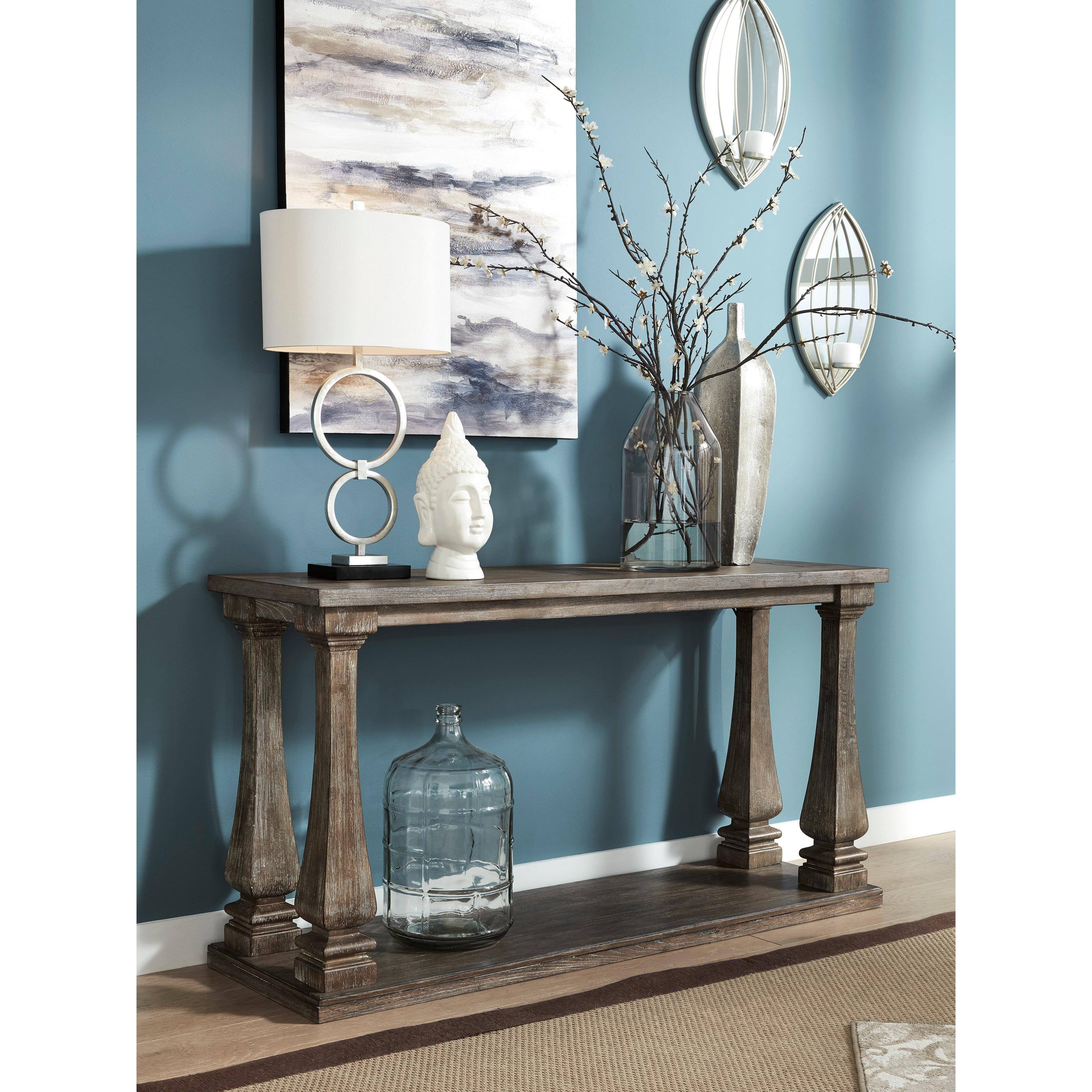 Ashley Johnelle - Gray - Sofa Table 0Q_XLOPLDLK