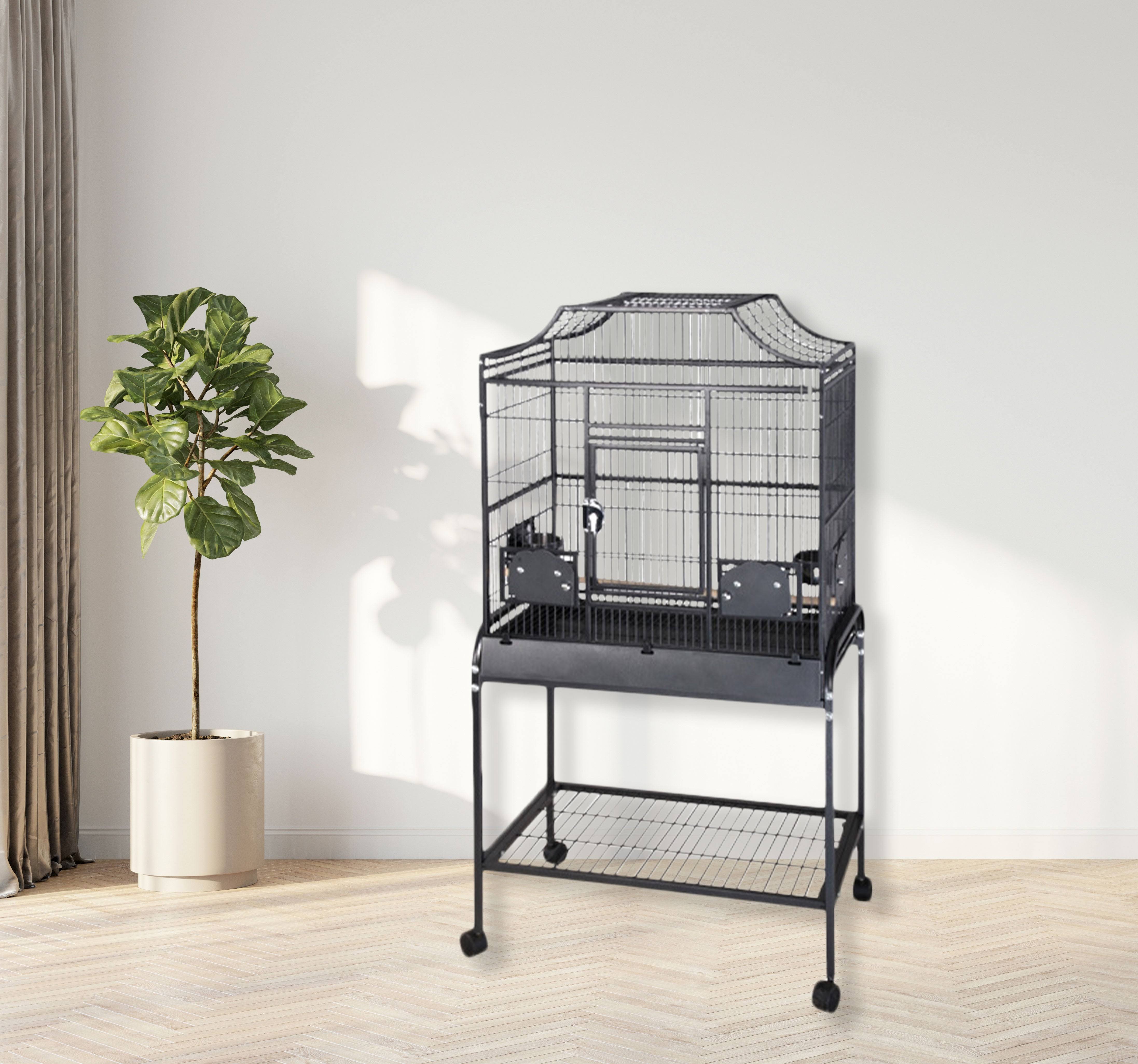 A&E Cage Co. Elegant Style Flight Cage; Black RI_NRKBJEY1 A&E Cage Co. Elegant Style Flight Cage; Black RI_NRKBJEY1