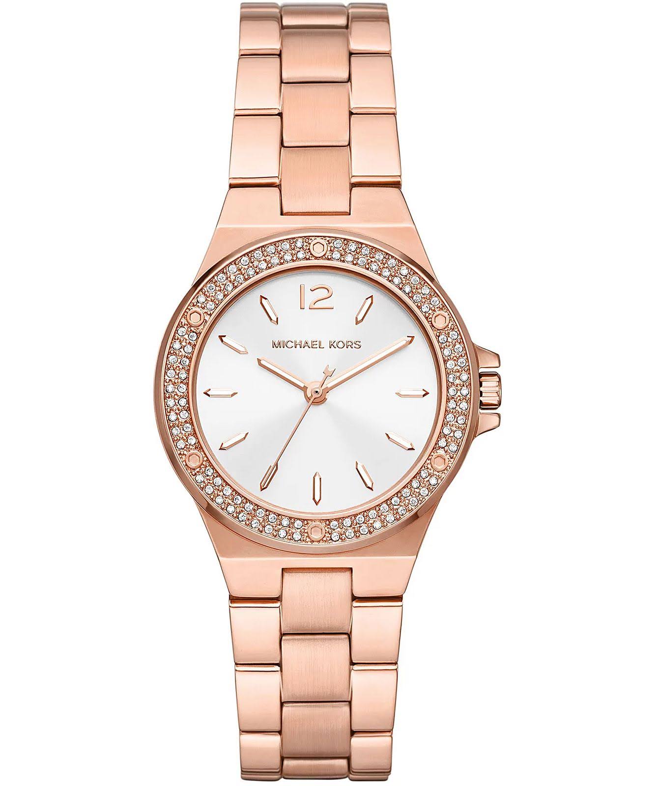 Michael Kors Lennox Three-Hand Rose Gold-Tone Stainless Steel Watch And 14k Rose Gold Bracelet Set GJ_3YGKDZYV Michael Kors Lennox Three-Hand Rose Gold-Tone Stainless Steel Watch And 14k Rose Gold Bracelet Set GJ_3YGKDZYV