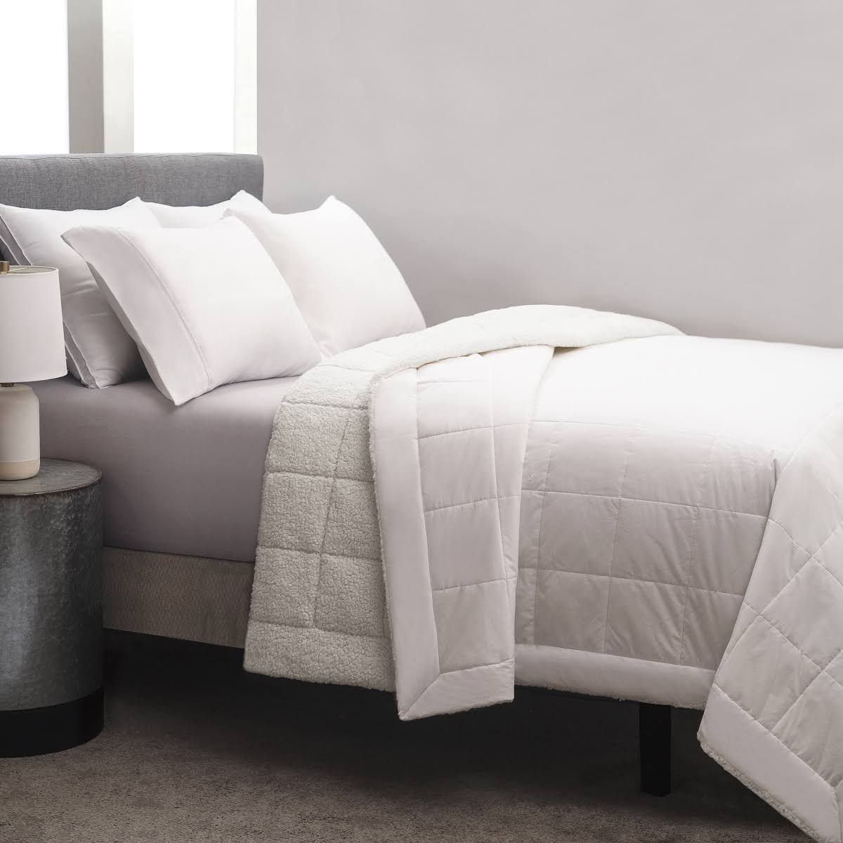 Bloomingdale's Reversible Sherpa Blanket, Twin - 100% Exclusive AJ_PETMH1RG