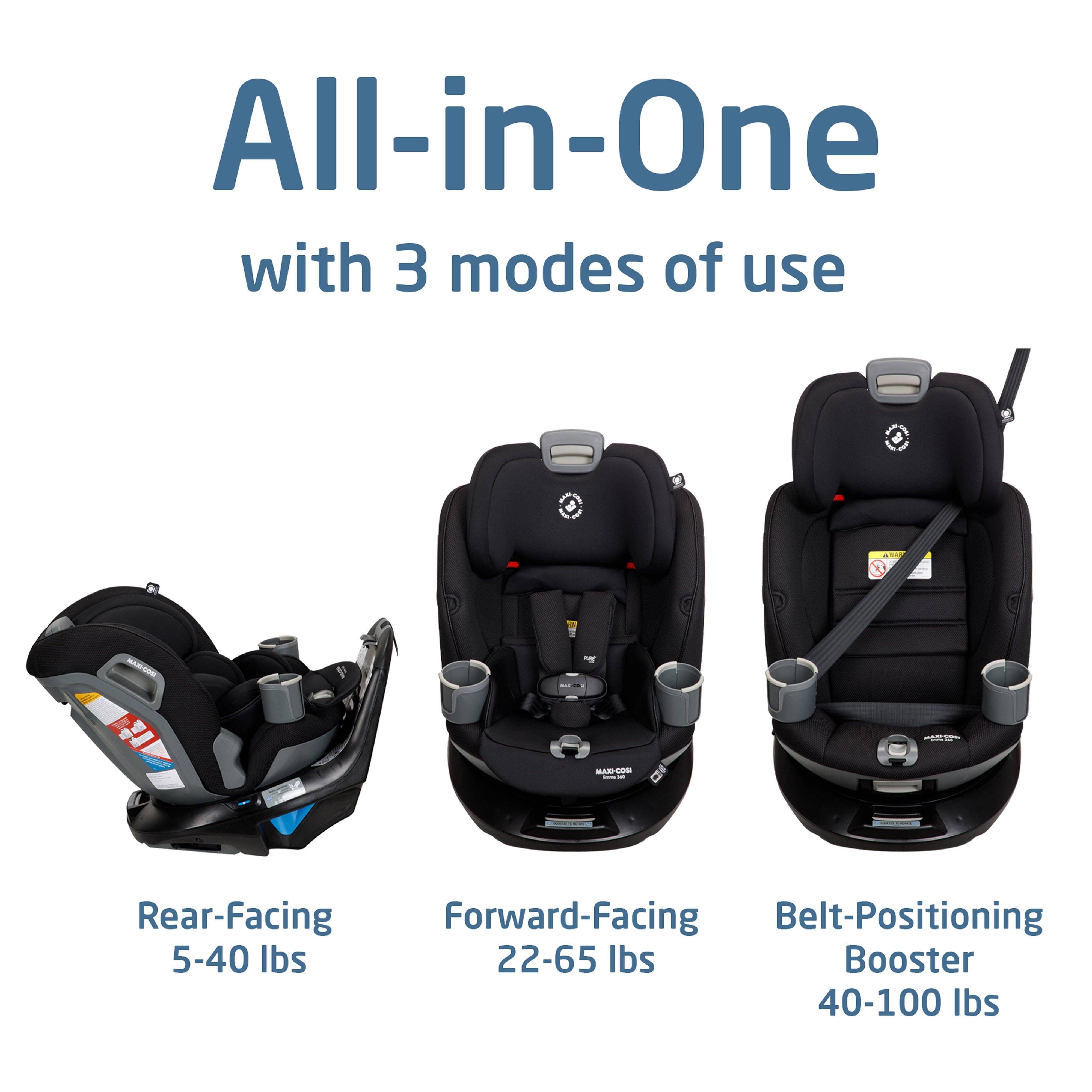Maxi Cosi Emme 360 All-In-One Convertible Car Seat Midnight Black MG_LLIIMB1Q