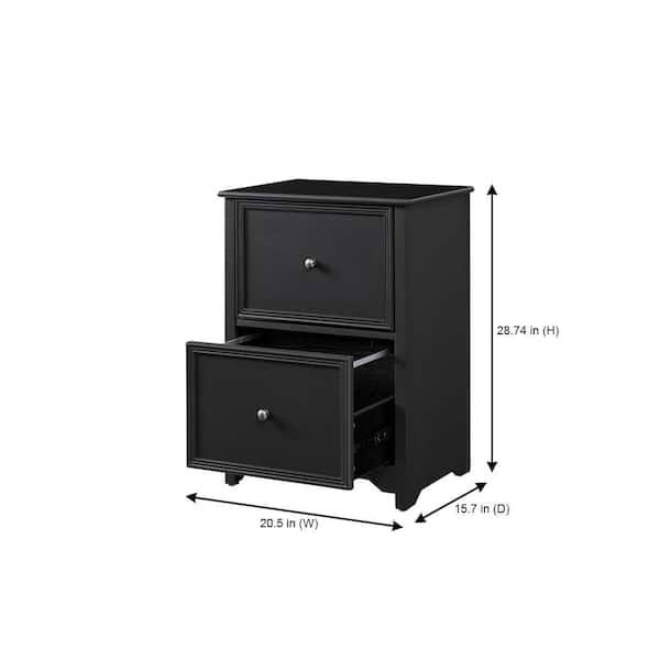 Home Decorators Collection Bradstone 2 Drawer Charcoal Black File Cabinet QS_GJSDBBJ4