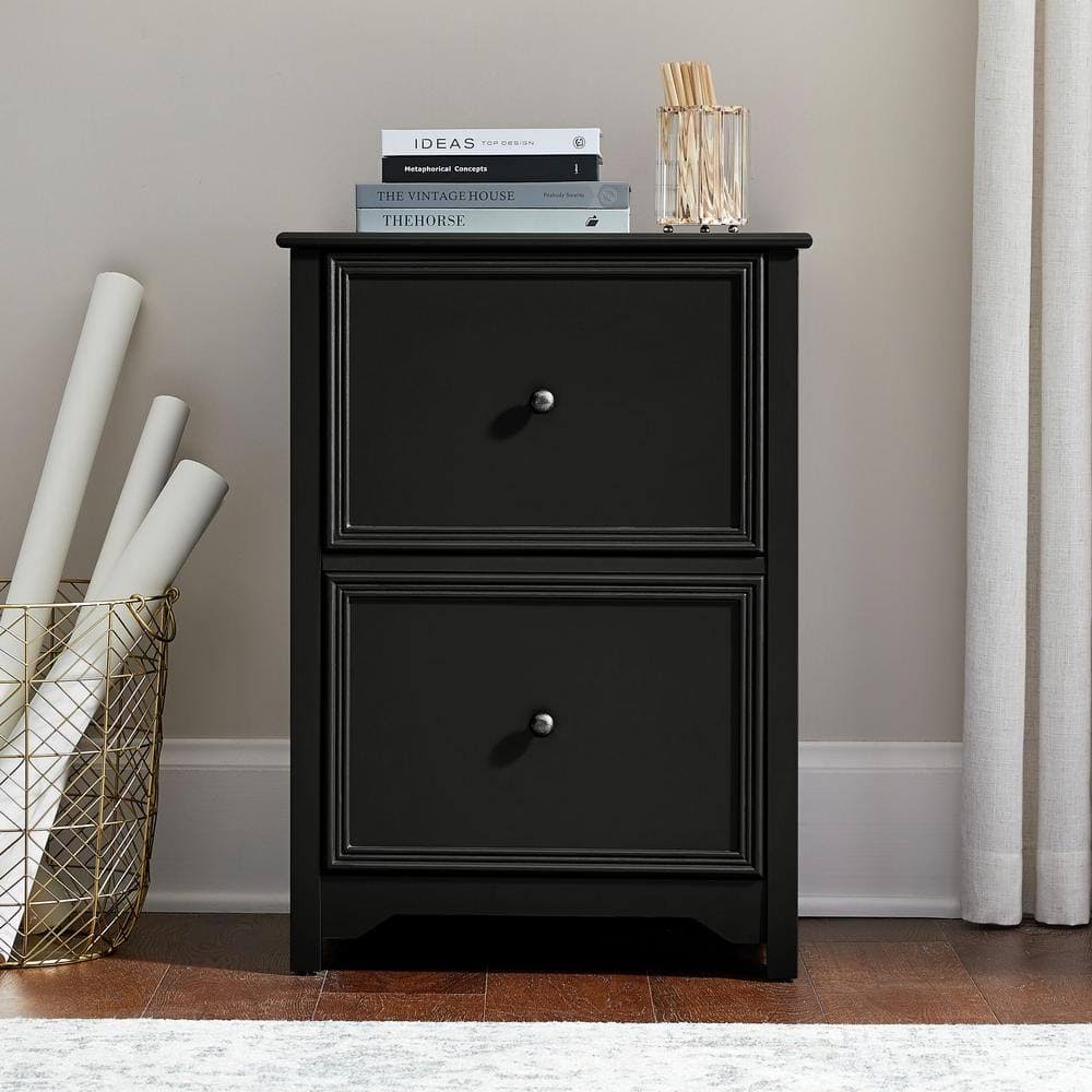 Home Decorators Collection Bradstone 2 Drawer Charcoal Black File Cabinet QS_GJSDBBJ4