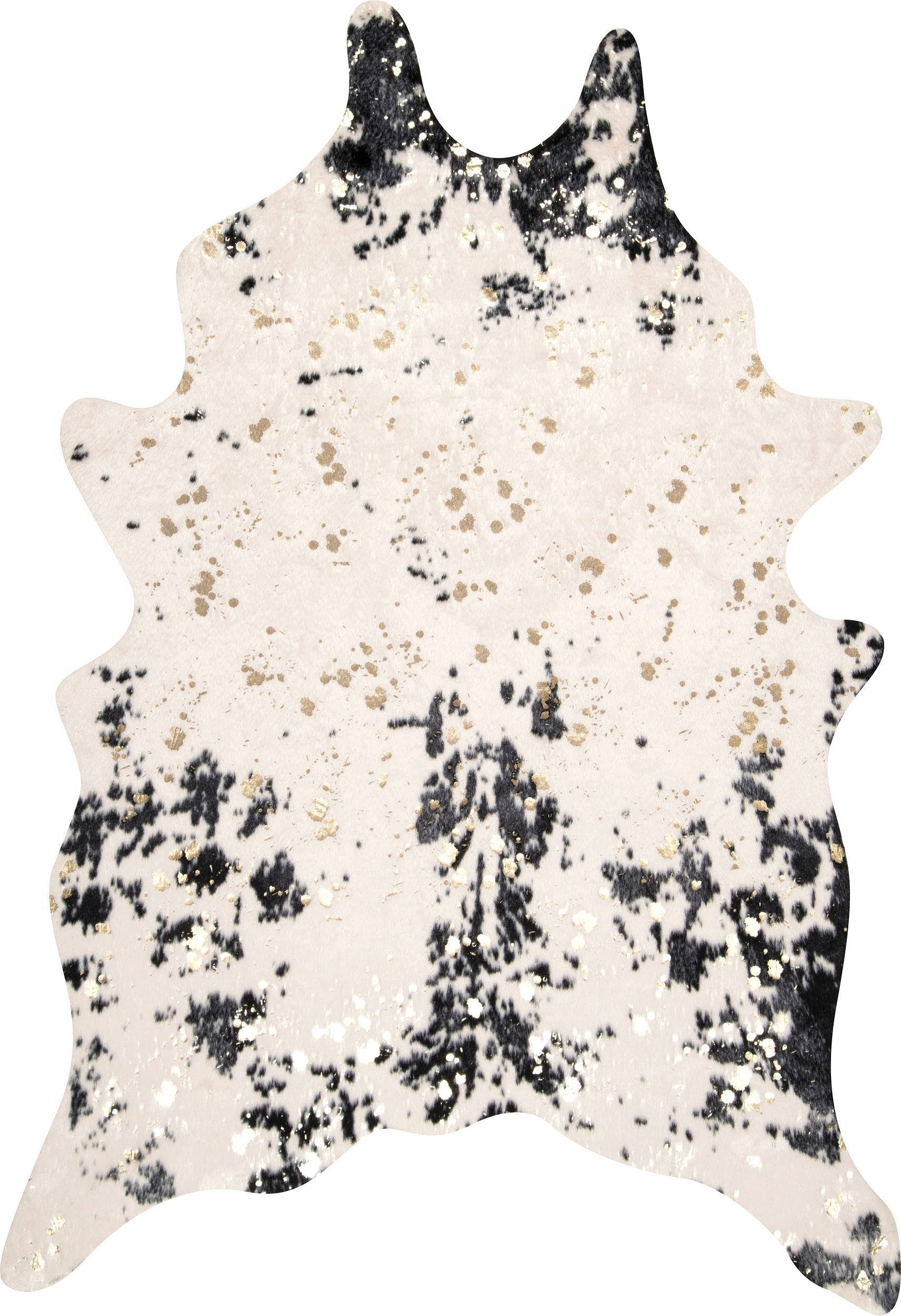 Nuloom Iraida Faux Cowhide Black 5' X 6' 7 Area Rug IU_XPDW08Z5 Nuloom Iraida Faux Cowhide Black 5' X 6' 7 Area Rug IU_XPDW08Z5