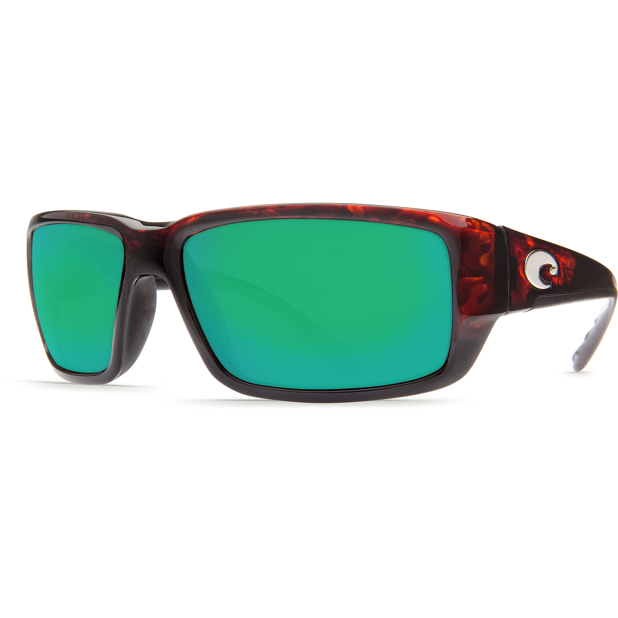 Costa Del Mar Men's Fantail Polarized Sunglasses - Green Mirror/Tortoise OG_DGD3RGMT