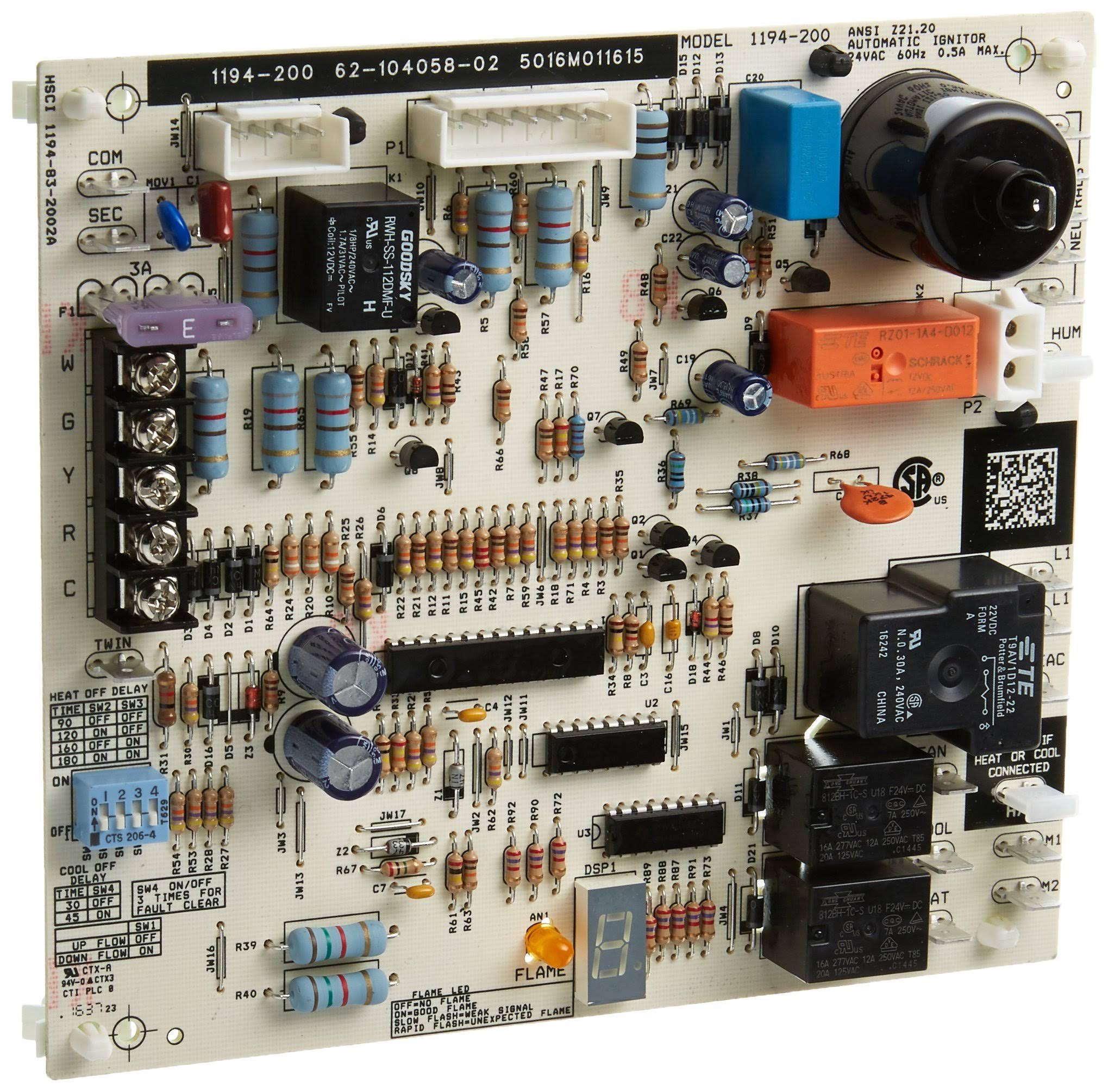 Rheem 62-104058-02 Integrated Furnace Control Board (Ifc) ZV_SNRSFKOY Rheem 62-104058-02 Integrated Furnace Control Board (Ifc) ZV_SNRSFKOY