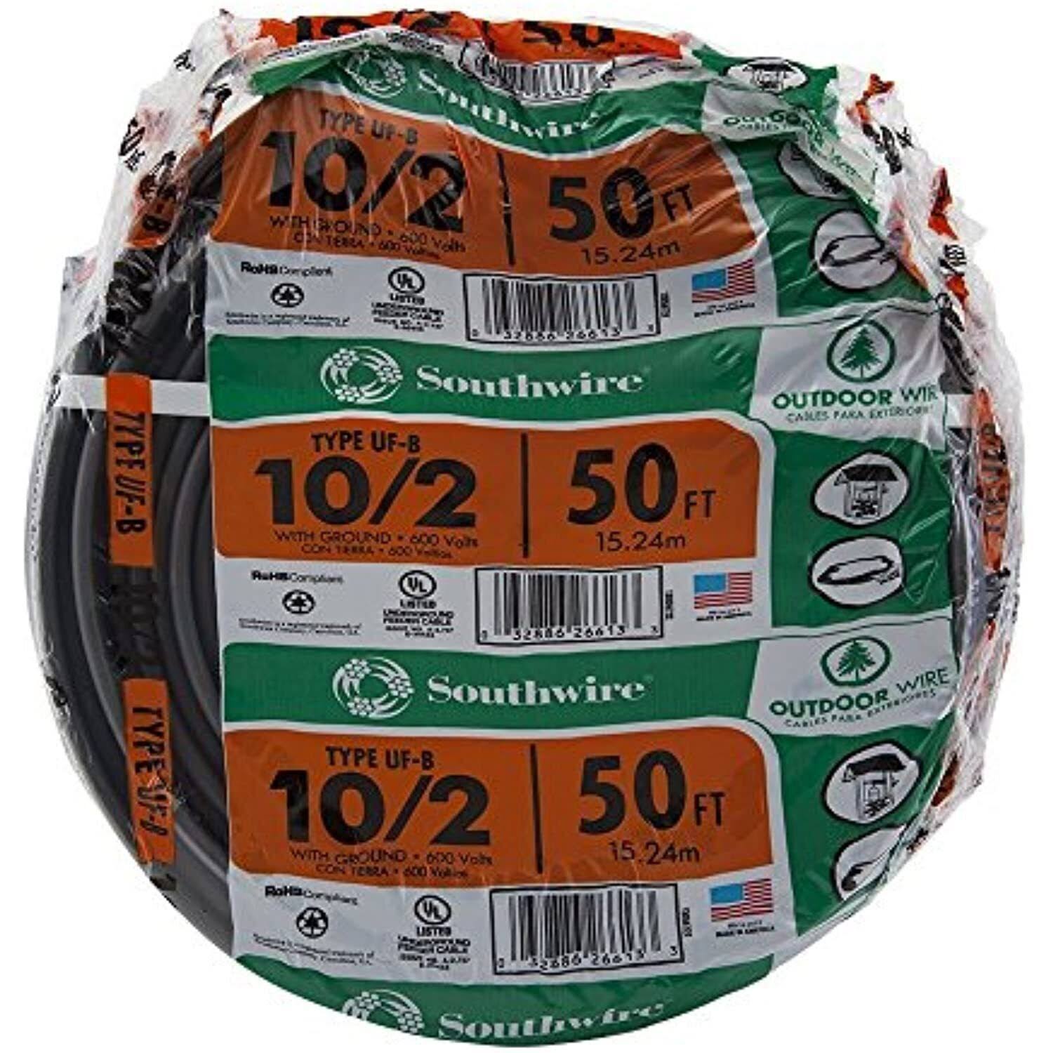 Southwire 10/2 50ft QR_VPUFT8AN Southwire 10/2 50ft QR_VPUFT8AN