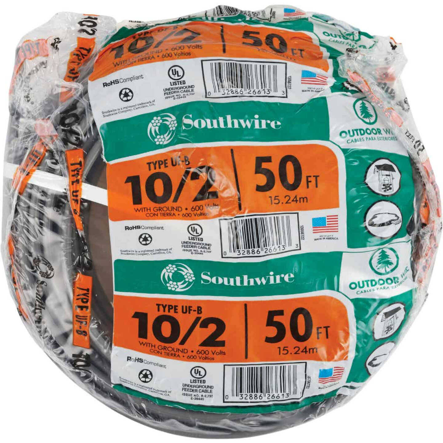 Southwire 10/2 50ft QR_VPUFT8AN Southwire 10/2 50ft QR_VPUFT8AN