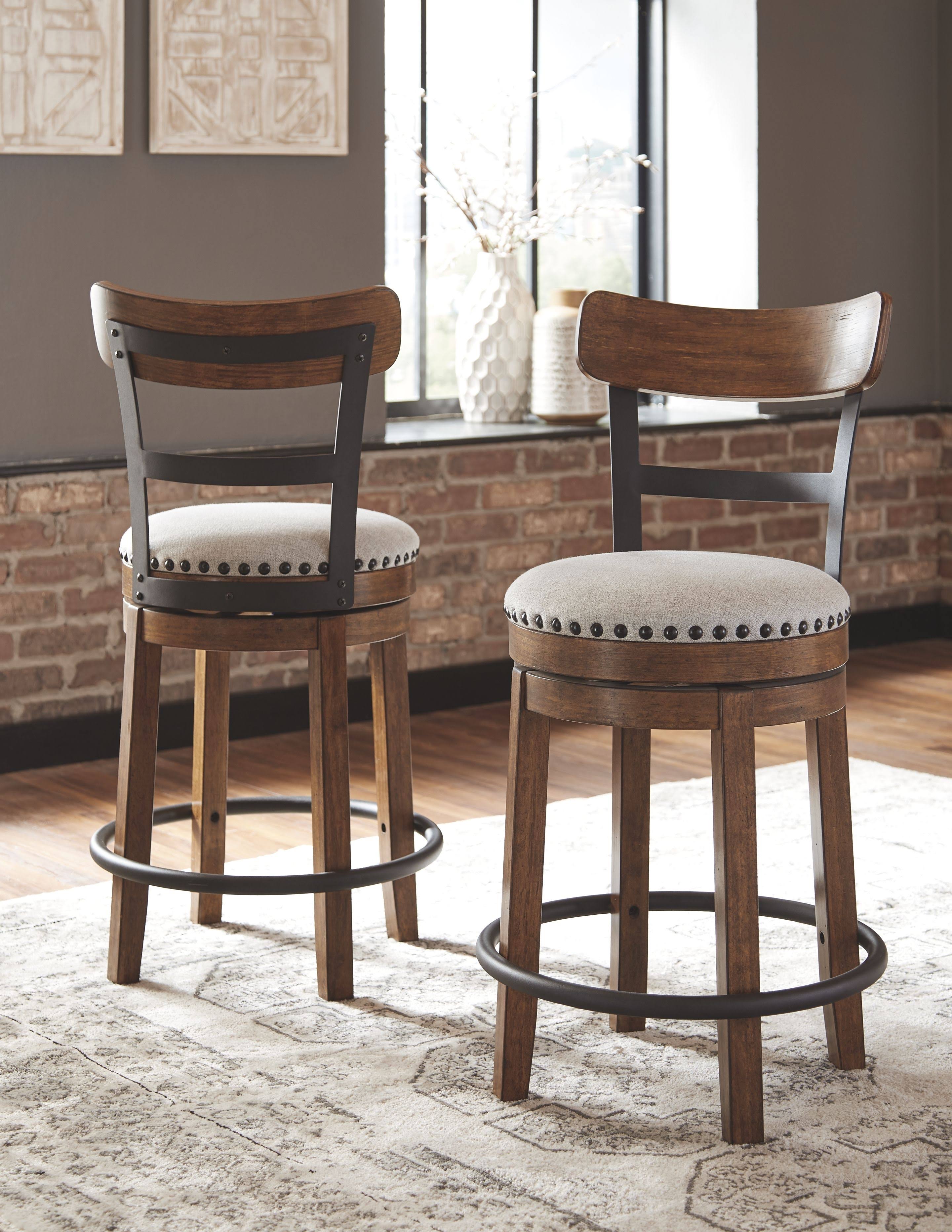 Ashley Valebeck Brown Swivel Counter Stool KR_FV5FEPDN