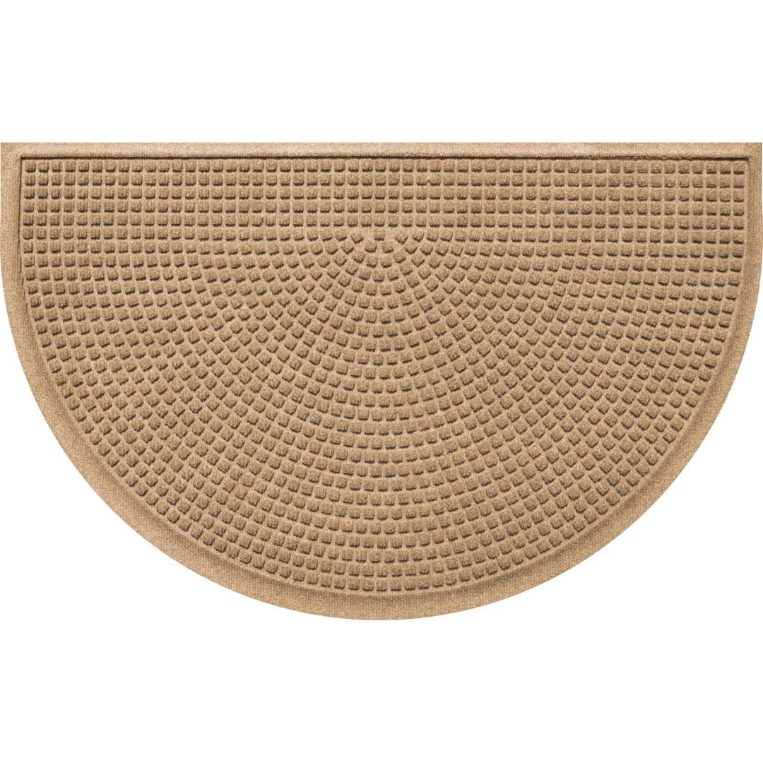 Squares 24X39 Indoor/Outdoor Half Round Door Mat - Camel HP_9HSFHEKT Squares 24X39 Indoor/Outdoor Half Round Door Mat - Camel HP_9HSFHEKT