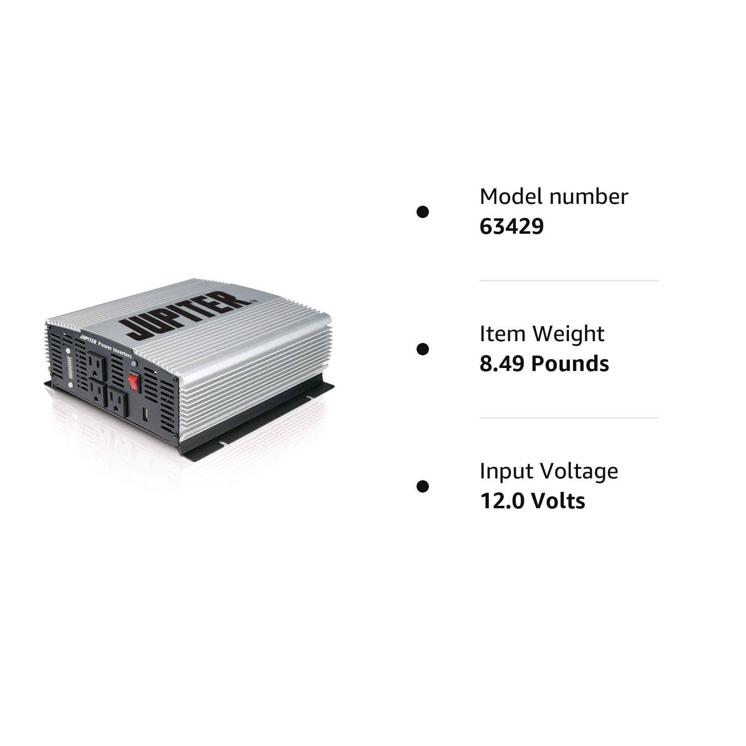 Jupiter Power Inverter 2000w (4000w Peak) Converts Vehicle 12v Dc To House 120v BJ_8NEAZKOA Jupiter Power Inverter 2000w (4000w Peak) Converts Vehicle 12v Dc To House 120v BJ_8NEAZKOA