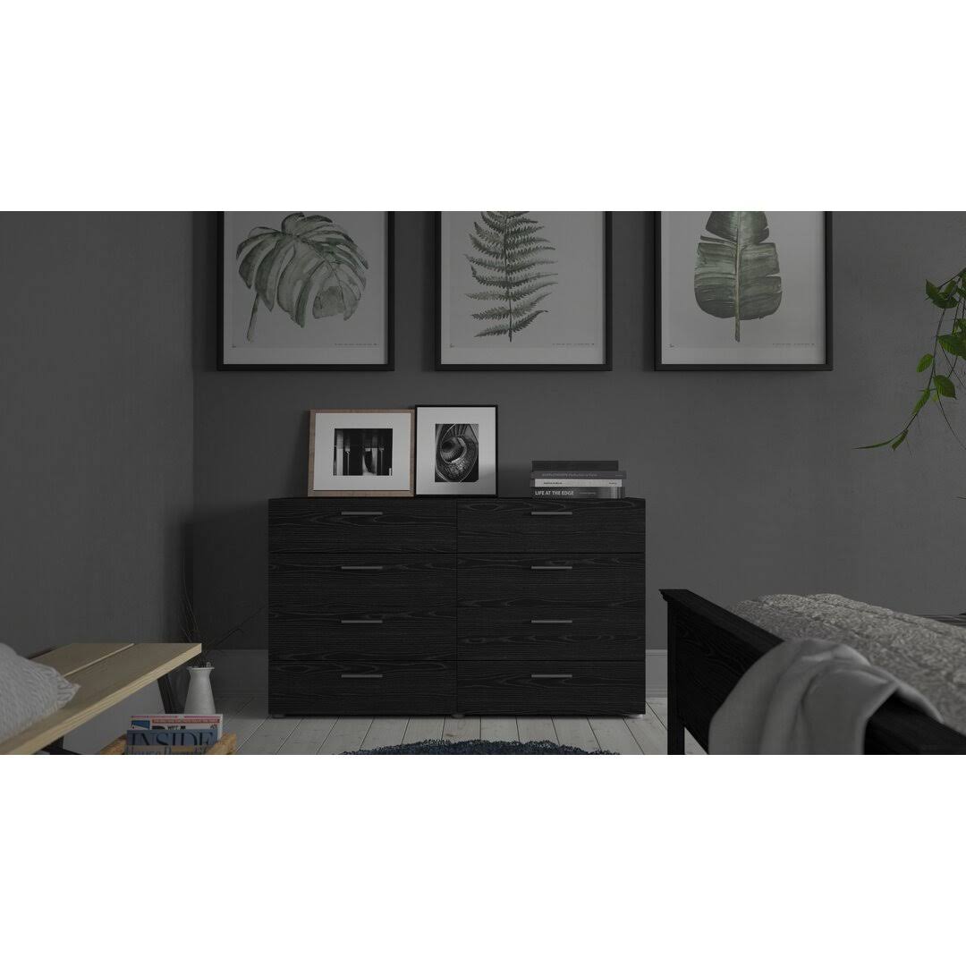 Pannell 8 Drawer Double Dresser Color: Oak/White 0E_CJGYU803 Pannell 8 Drawer Double Dresser Color: Oak/White 0E_CJGYU803