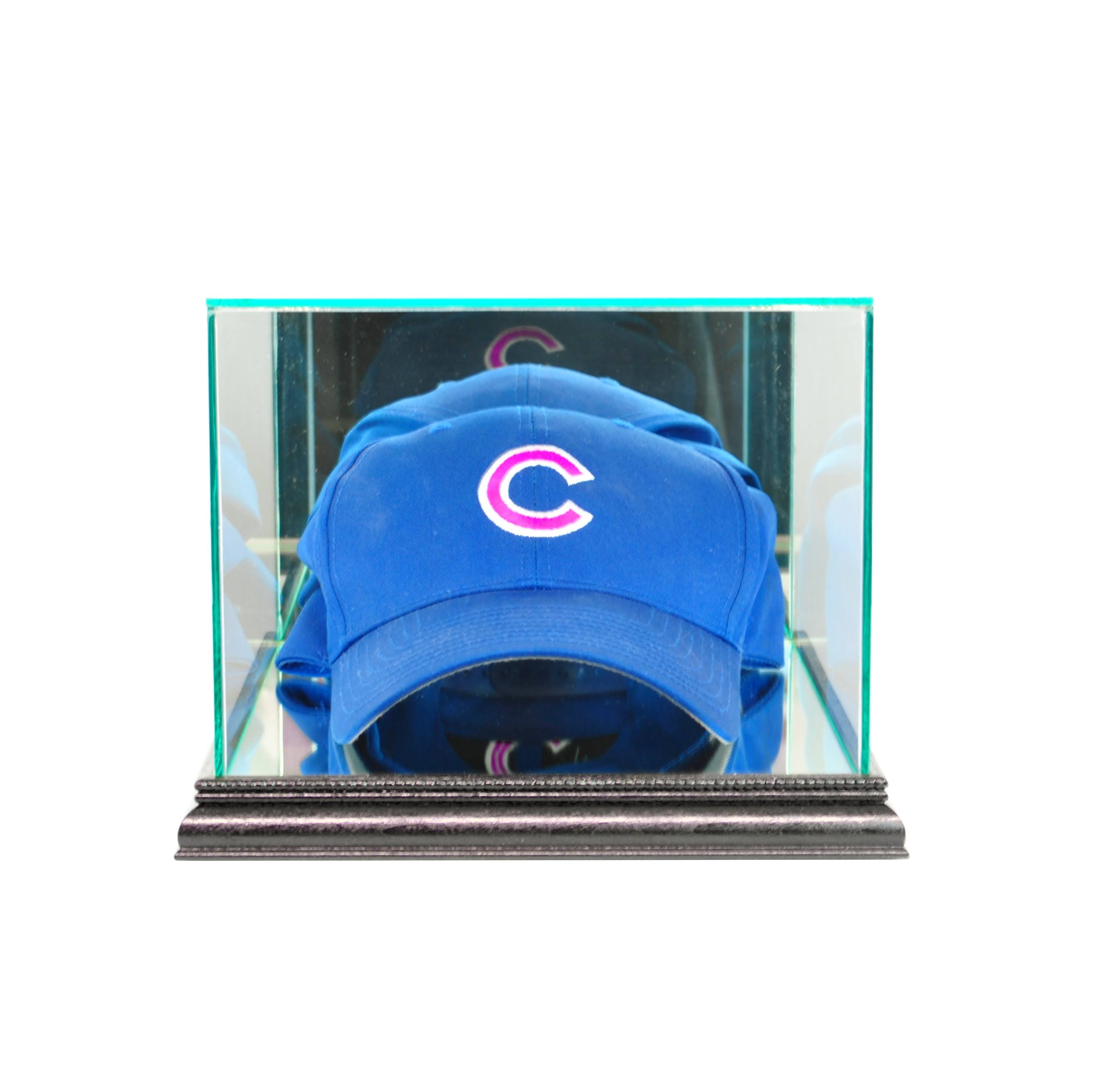 Real Glass Cap / Hat Display Case With Black Moulding 7A_OTEJ2Q1Y Real Glass Cap / Hat Display Case With Black Moulding 7A_OTEJ2Q1Y