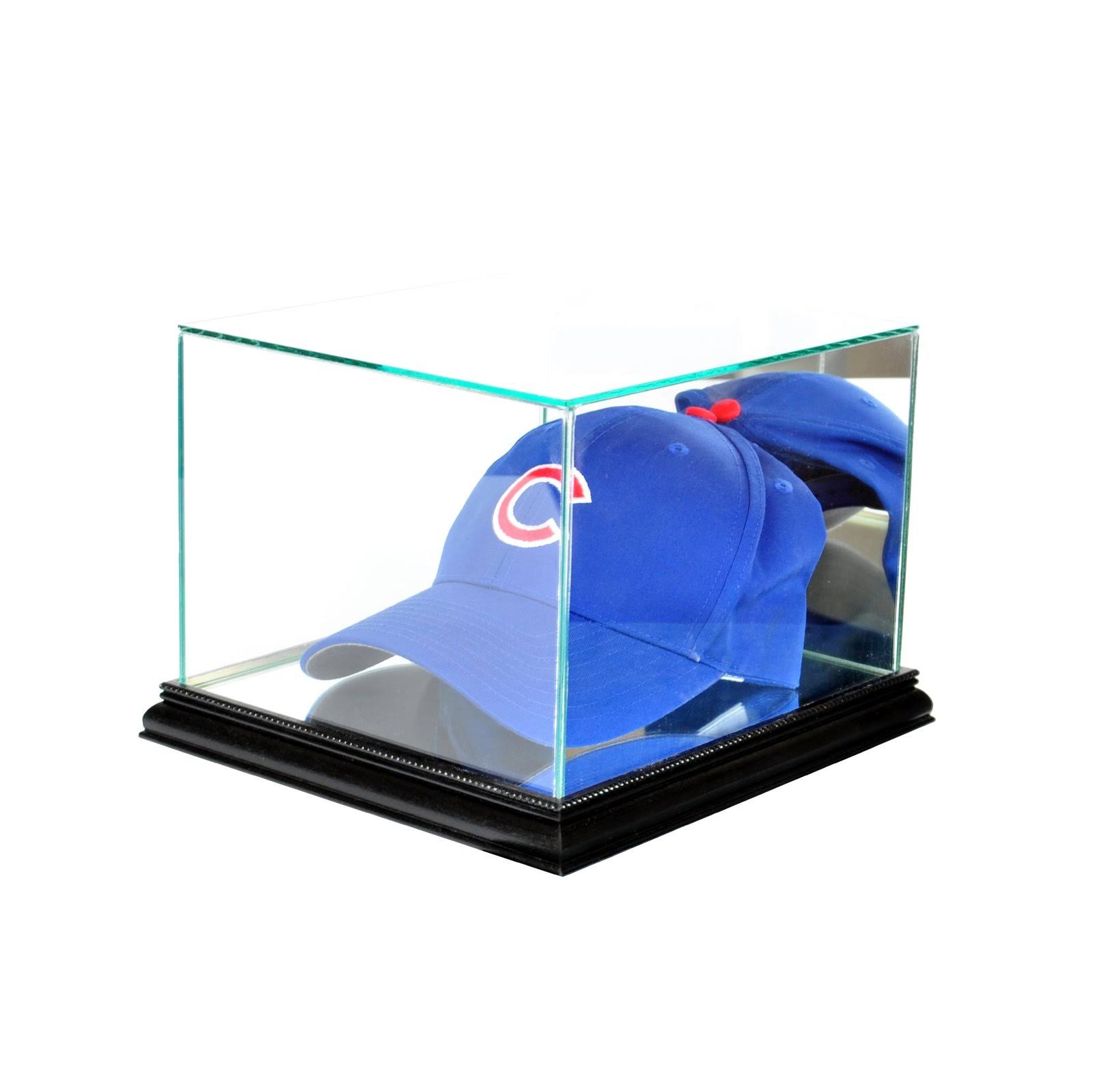 Real Glass Cap / Hat Display Case With Black Moulding 7A_OTEJ2Q1Y Real Glass Cap / Hat Display Case With Black Moulding 7A_OTEJ2Q1Y