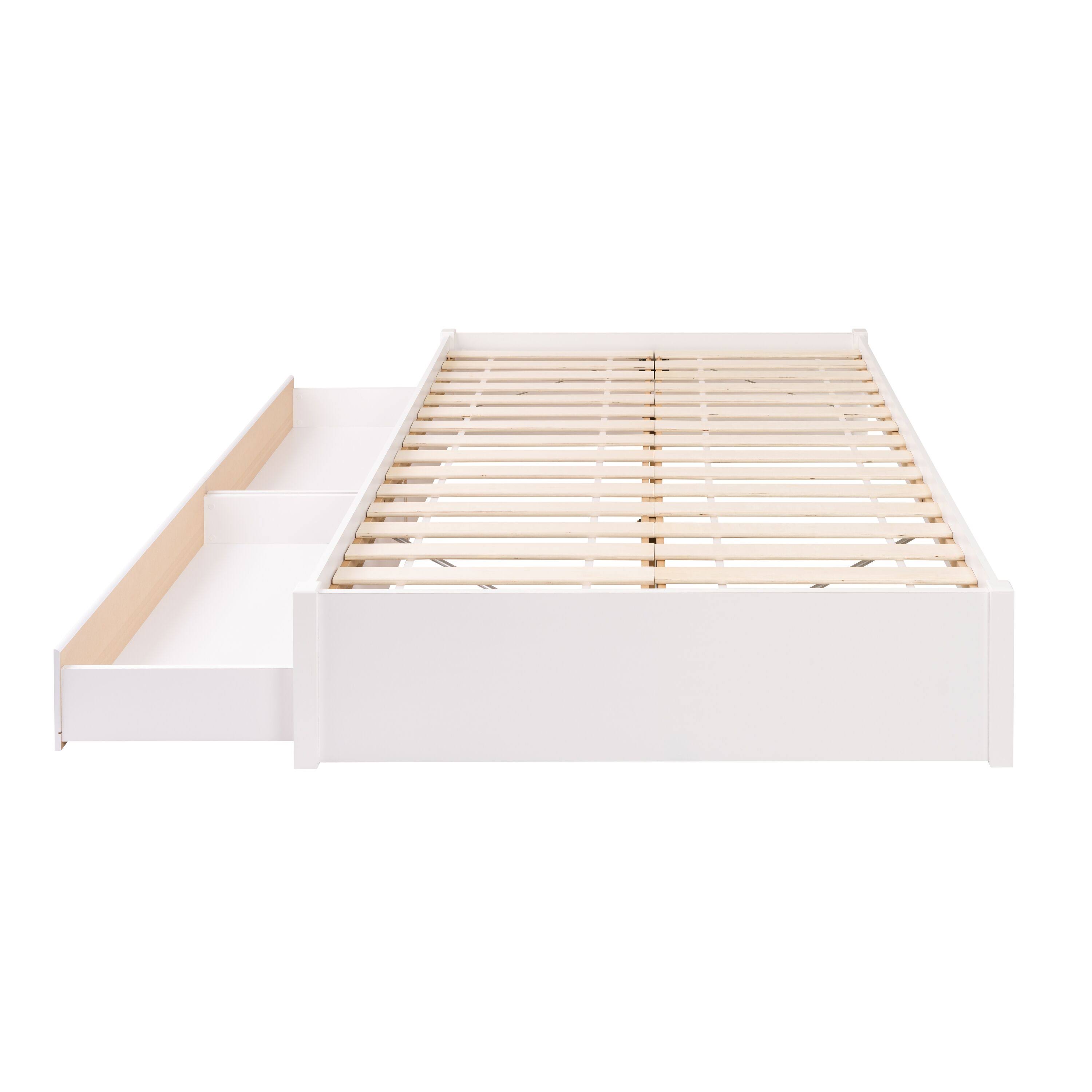 Prepac Queen Select 4-Post Platform Bed With 2 Drawers - White D2_KVFRQK1P Prepac Queen Select 4-Post Platform Bed With 2 Drawers - White D2_KVFRQK1P