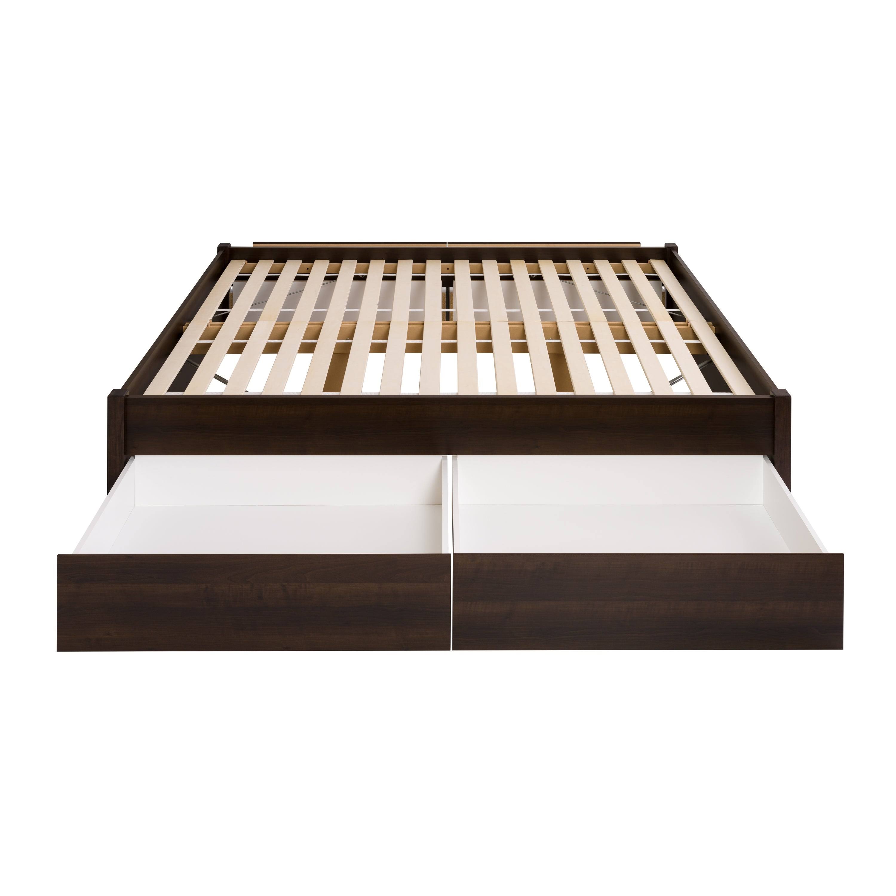 Prepac Queen Select 4-Post Platform Bed With 2 Drawers - White D2_KVFRQK1P Prepac Queen Select 4-Post Platform Bed With 2 Drawers - White D2_KVFRQK1P