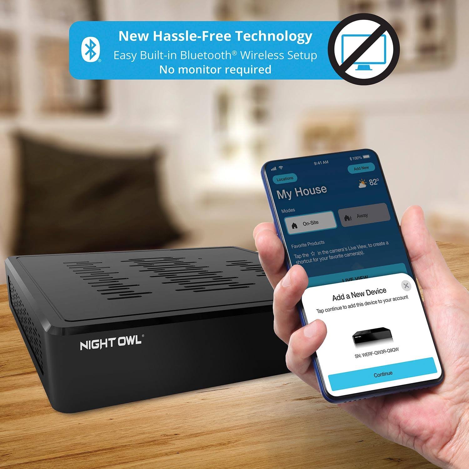 Night Owl Bluetooth 8 Channel Dvr With 1tb Hard Drive, And 4 Wired 1080p Hd Spotlight Security Cameras, Outdoor, Hdmi Connector MD_XCE1LMBM