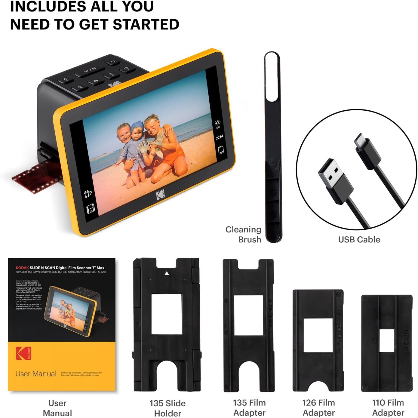 Kodak Slide N Scan Digital Film Scanner 7 Max - Negatives Film And Slide Digitizer AY_BIMSHOEI Kodak Slide N Scan Digital Film Scanner 7 Max - Negatives Film And Slide Digitizer AY_BIMSHOEI