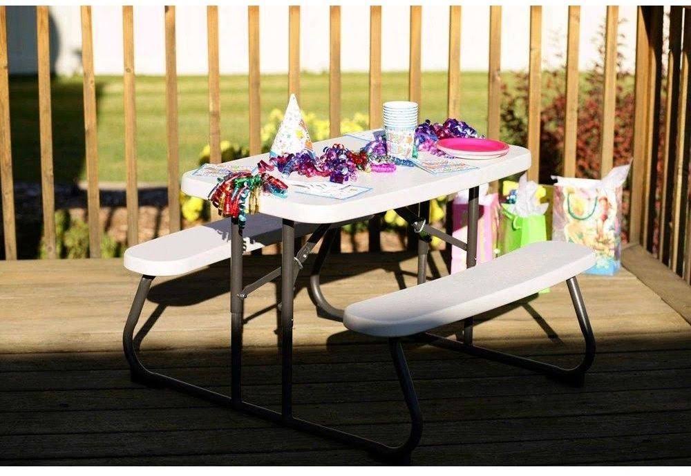 Lifetime Kid's Picnic Table Almond GH_O4XINLOR Lifetime Kid's Picnic Table Almond GH_O4XINLOR