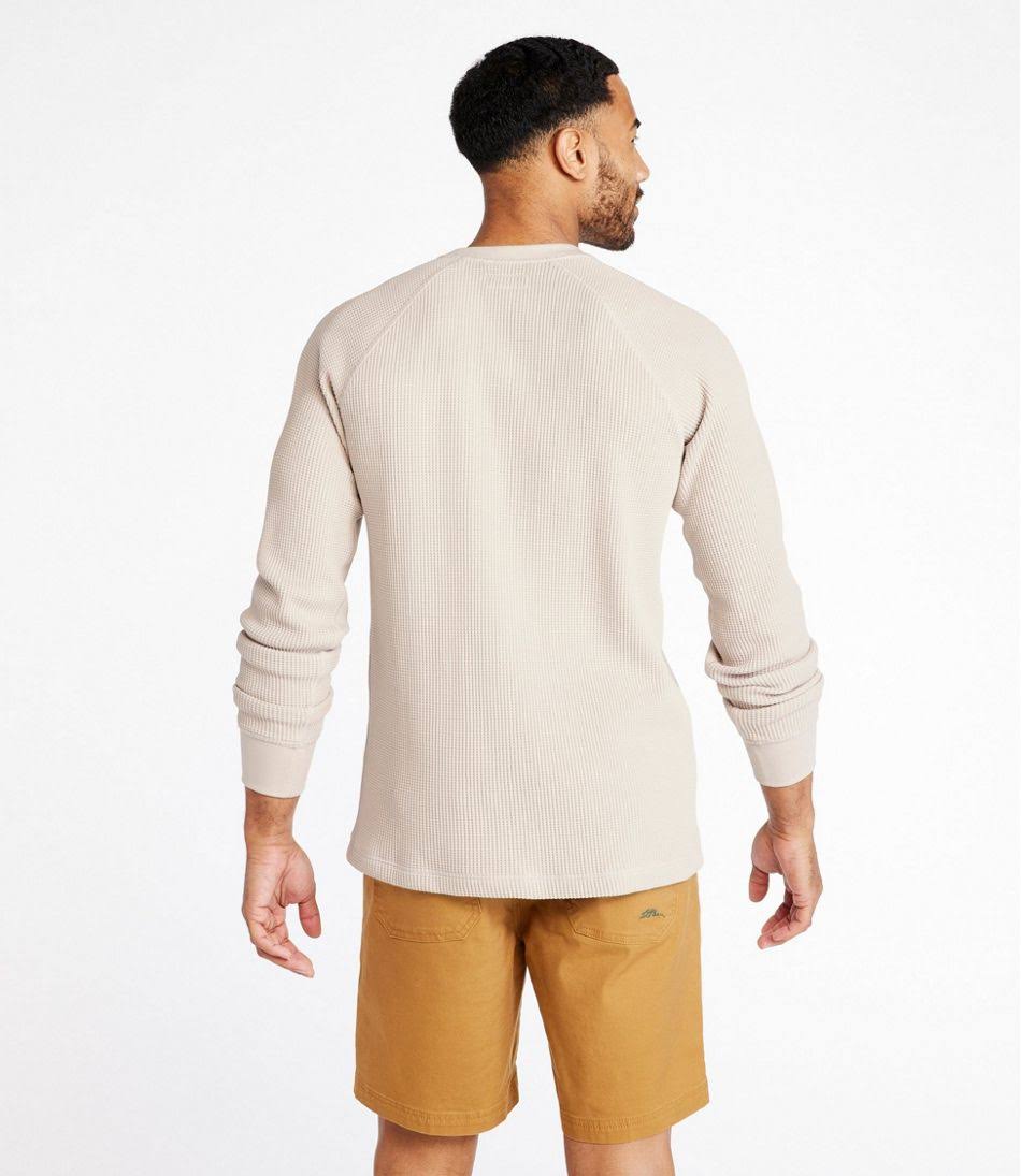Men's Signature Waffle Crew Oyster Shell Medium, Cotton | L.L.Bean KA_PIEHKGP5