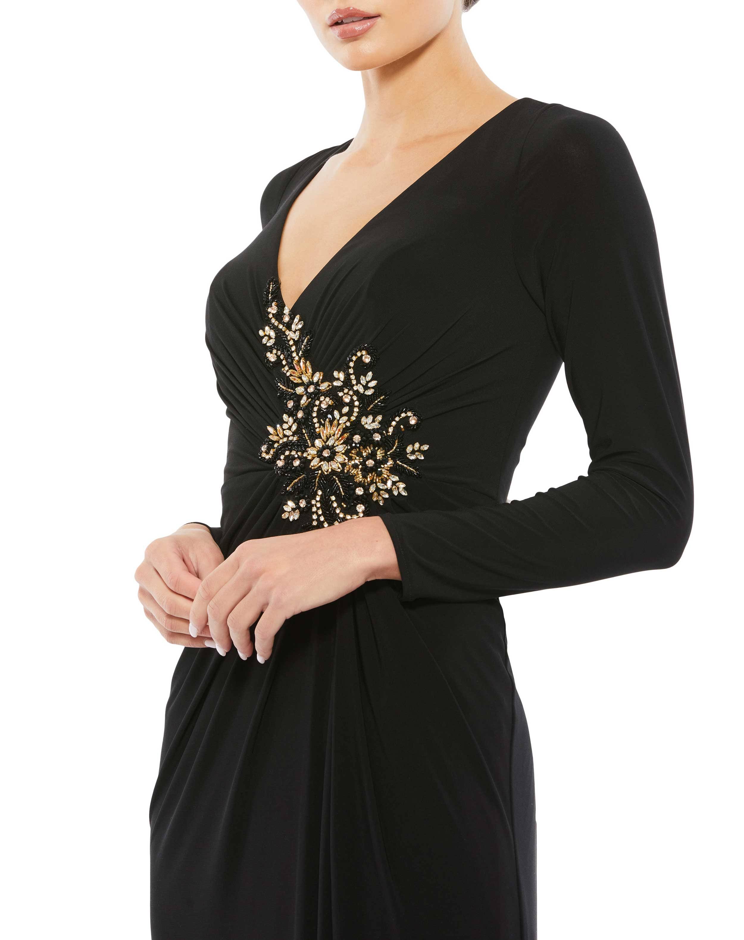 Mac Duggal Women's Appliqué Long-Sleeve Gown - Black - Size 10 SI_YXUBV0IB Mac Duggal Women's Appliqué Long-Sleeve Gown - Black - Size 10 SI_YXUBV0IB