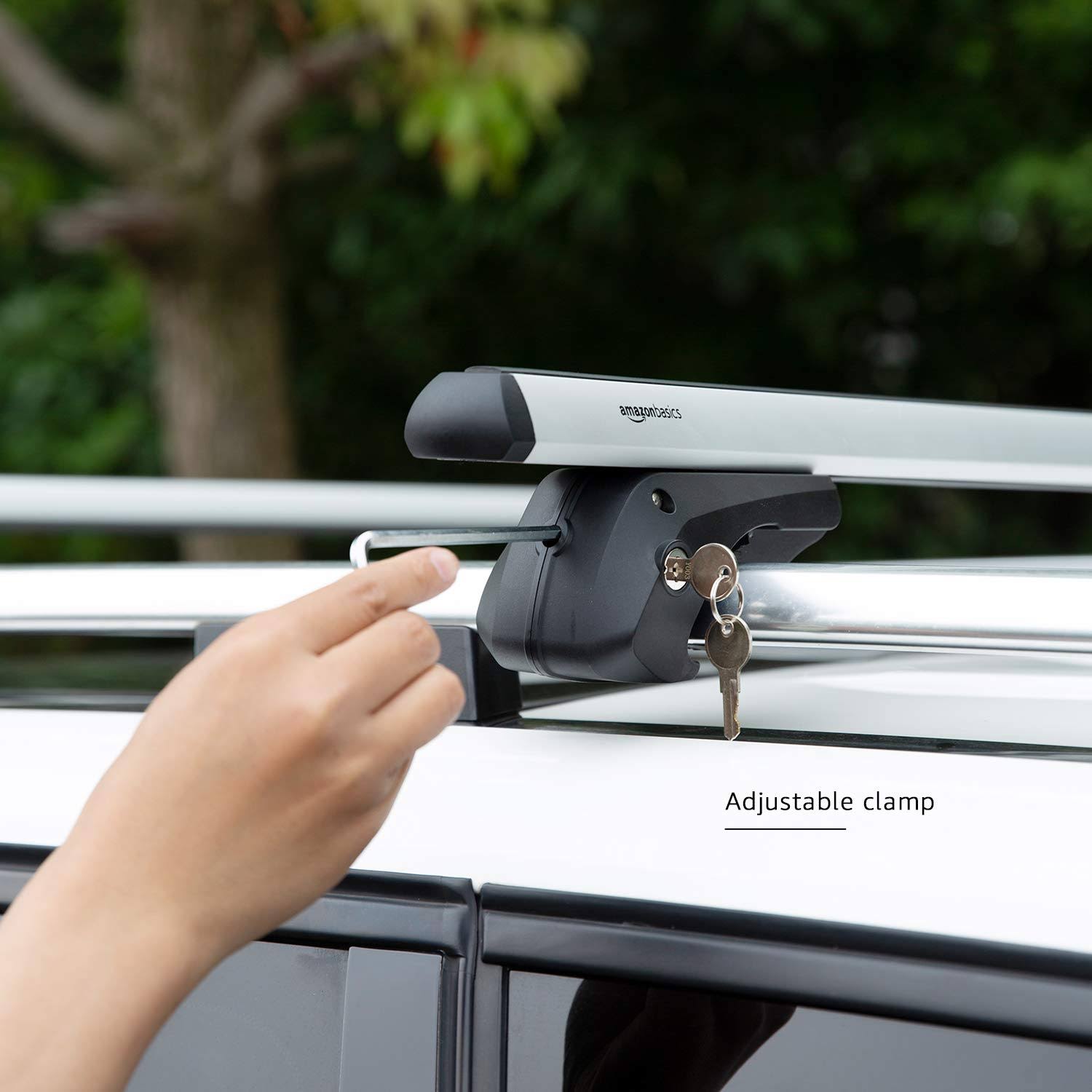 Amazon Basics Cross Rail Roof Rack, 52 Inches, Pack Of 2, Black VW_01A0BHPU Amazon Basics Cross Rail Roof Rack, 52 Inches, Pack Of 2, Black VW_01A0BHPU