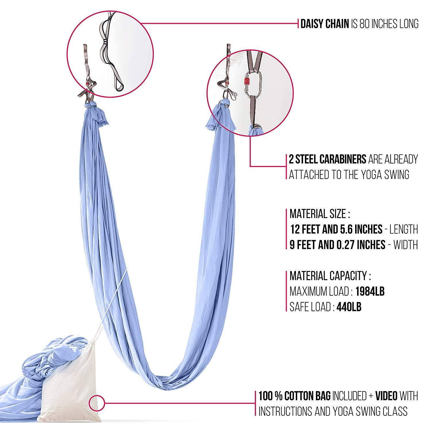 Healthymodellife Pinc Active Silk Aerial Yoga Swing & Hammock Kit For Improved Yoga Inversions, Flexibility & Core Strength TM_CFMWGMQV Healthymodellife Pinc Active Silk Aerial Yoga Swing & Hammock Kit For Improved Yoga Inversions, Flexibility & Core Strength TM_CFMWGMQV