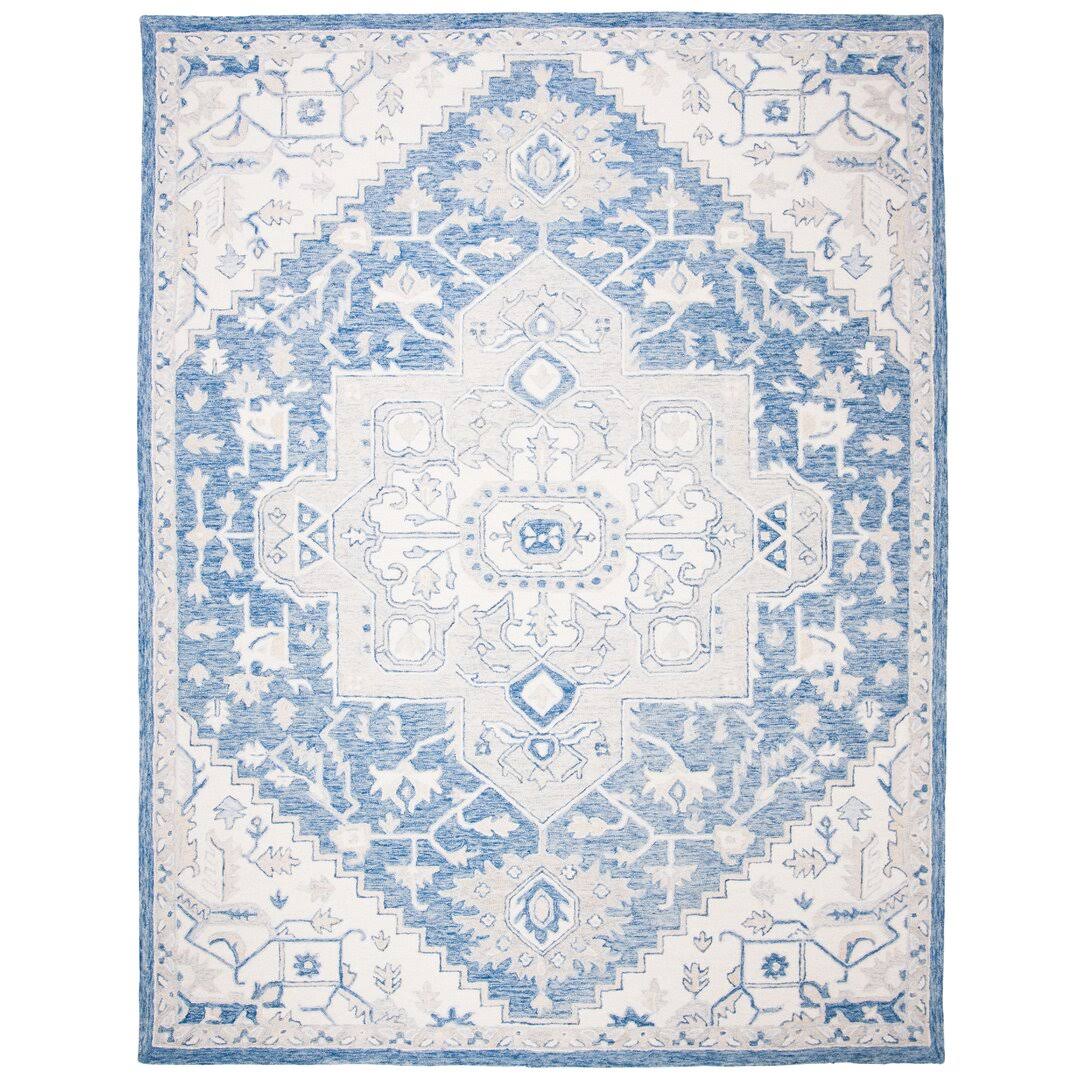 Lauren Ralph Lauren Percy Lrl6652m Blue / Ivory 4' X 6' Area Rug MU_XV9HYVKO