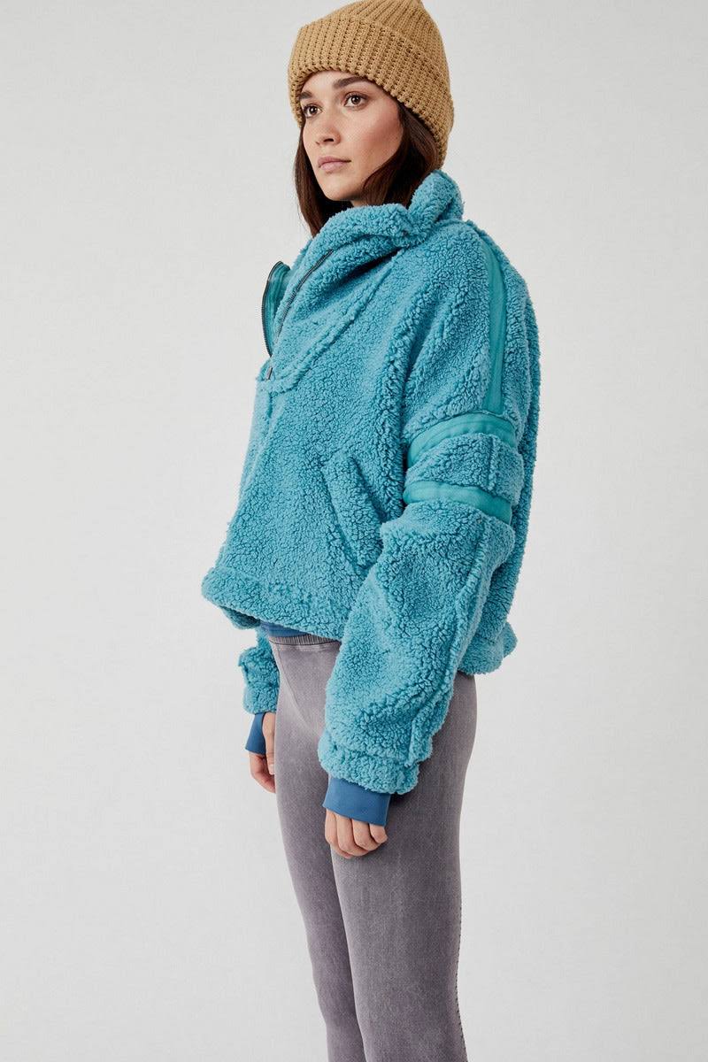 Free People Nantucket Fleece Jacket Mountain Majesty M N9_OJ9XQP8F