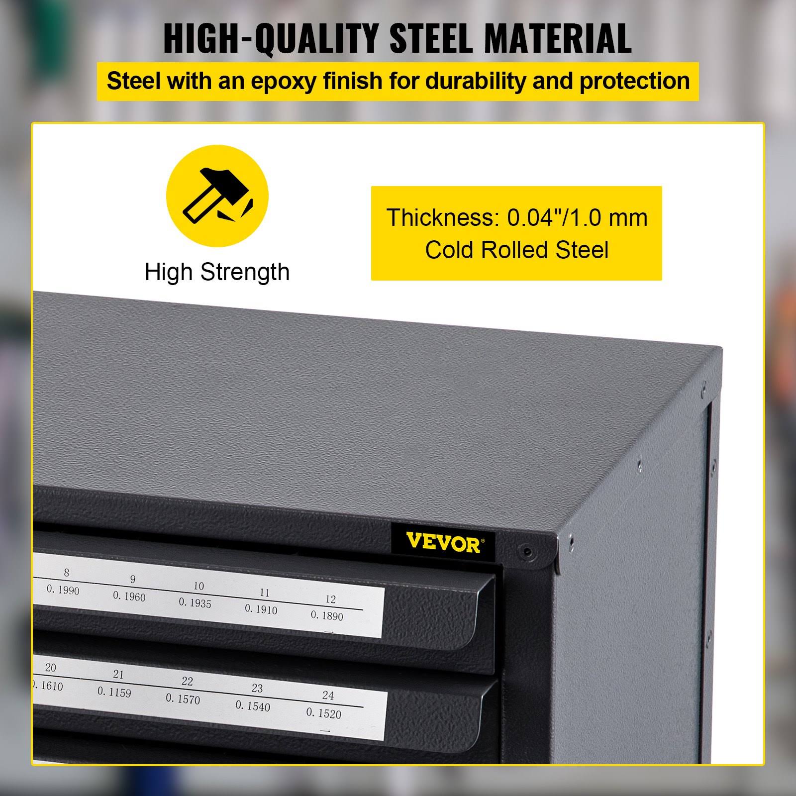 Vevor Drill Bit Dispenser Cabinet Five-Drawer Drill Bit Dispenser 60-Compartment Drill Bit Organizer Cabinet Wcztfpxd160wcgxxbv0 UT_BJ5VNES8