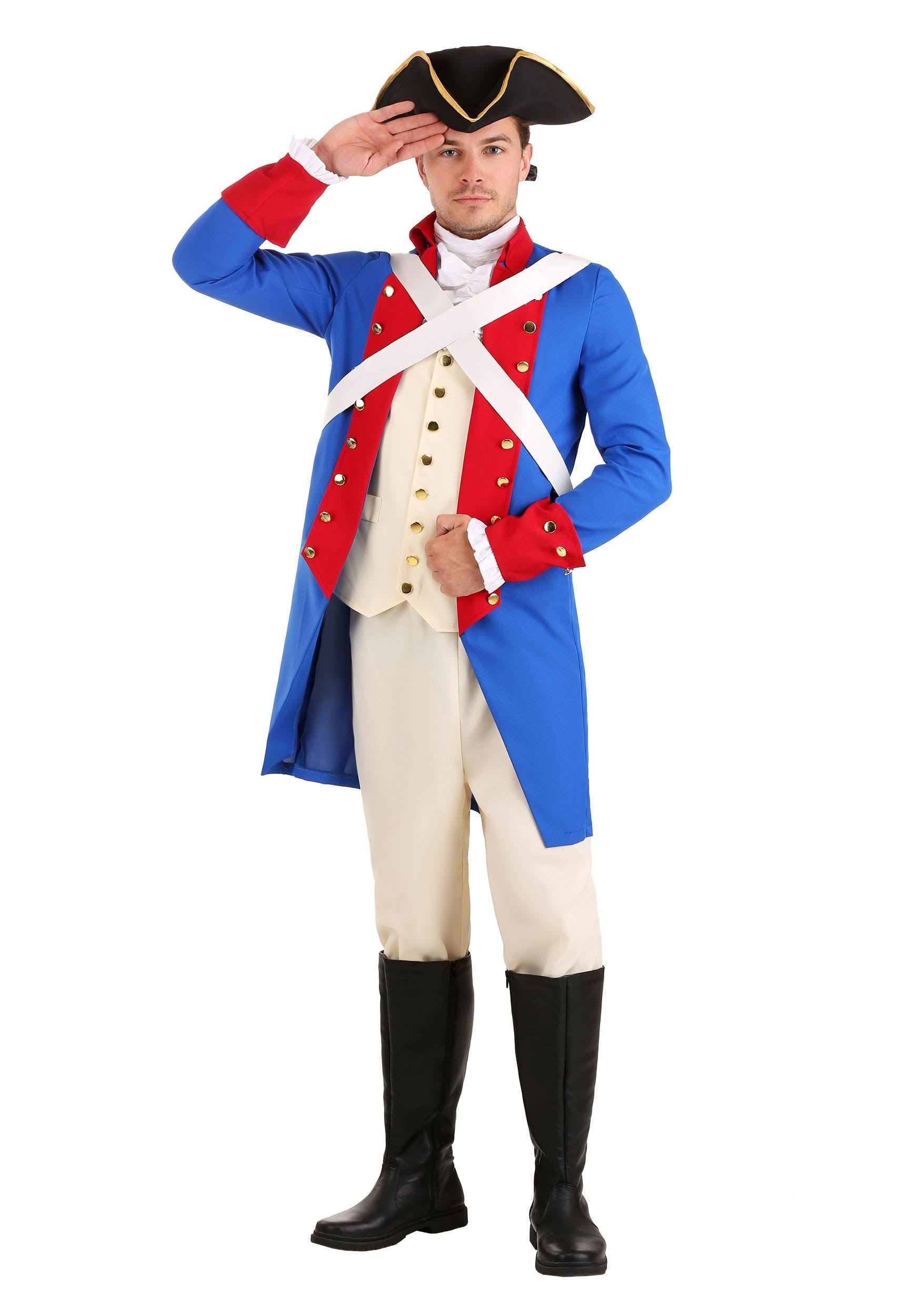 Men's American Revolution Soldier Costume, Size: Medium YU_FNYS0IYB