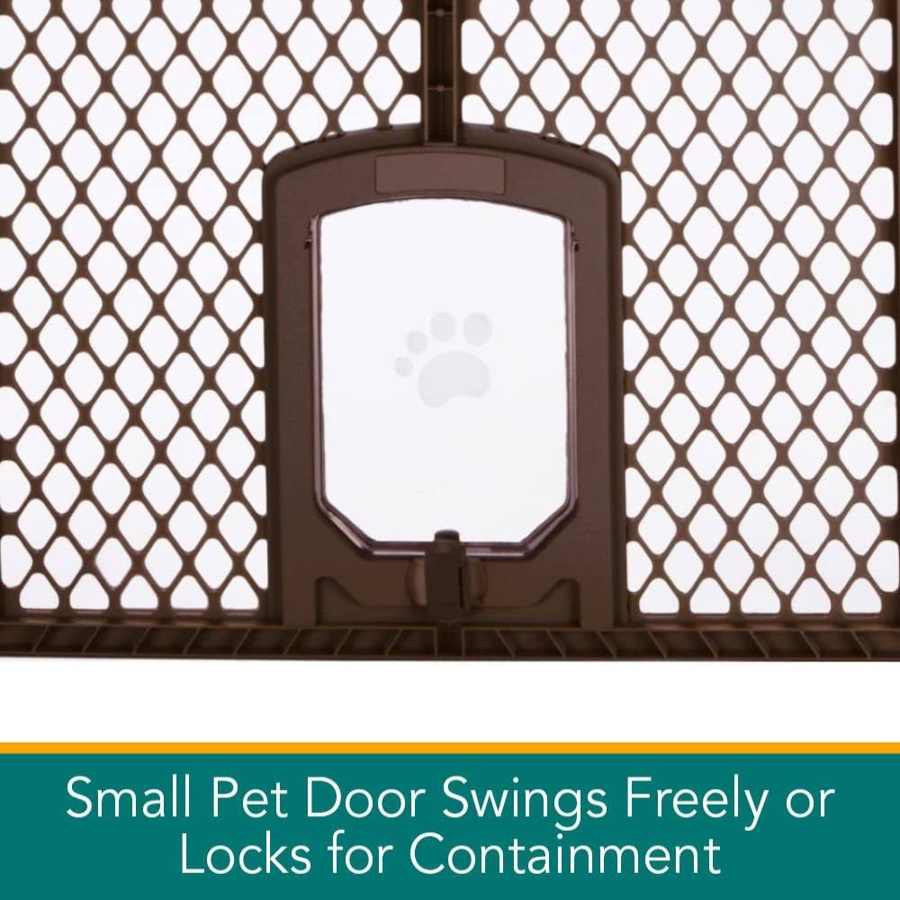 Mypet Extra Wide Gate With Small Pet Door, 8805 XK_O36L3D7X