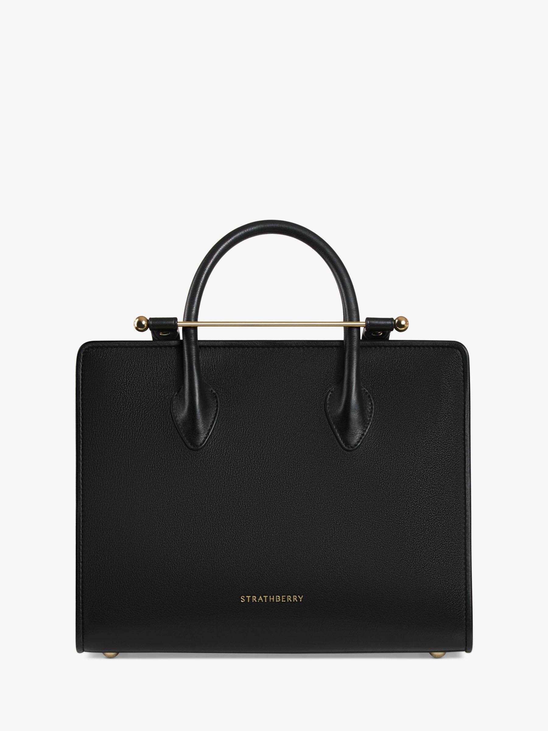 Strathberry Midi Leather Tote In Black BV_AS88AEX7 Strathberry Midi Leather Tote In Black BV_AS88AEX7