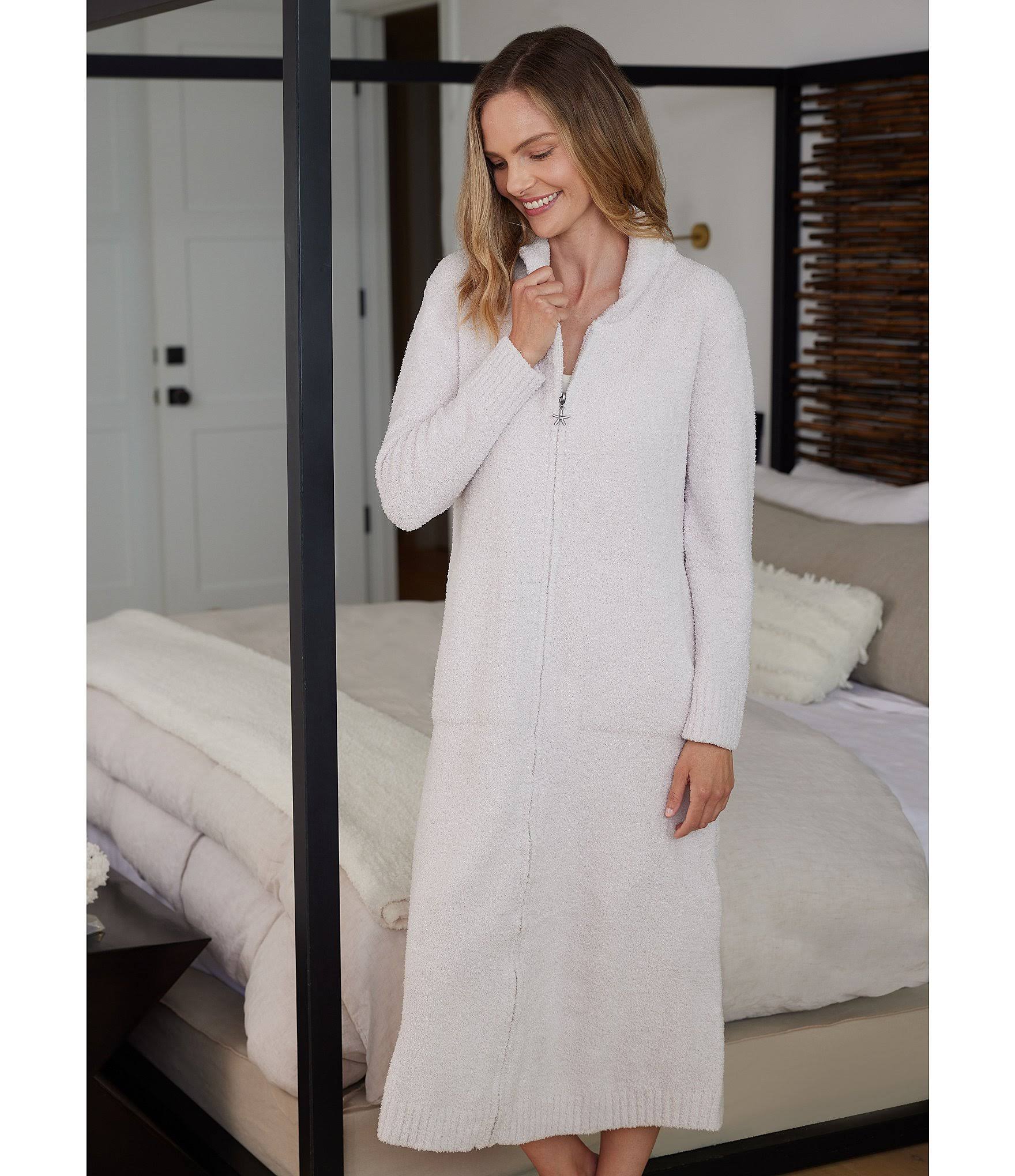 Barefoot Dreams Cozychic Full Zip Front Caftan Robe - S/M 1D_HA2CPEXV Barefoot Dreams Cozychic Full Zip Front Caftan Robe - S/M 1D_HA2CPEXV