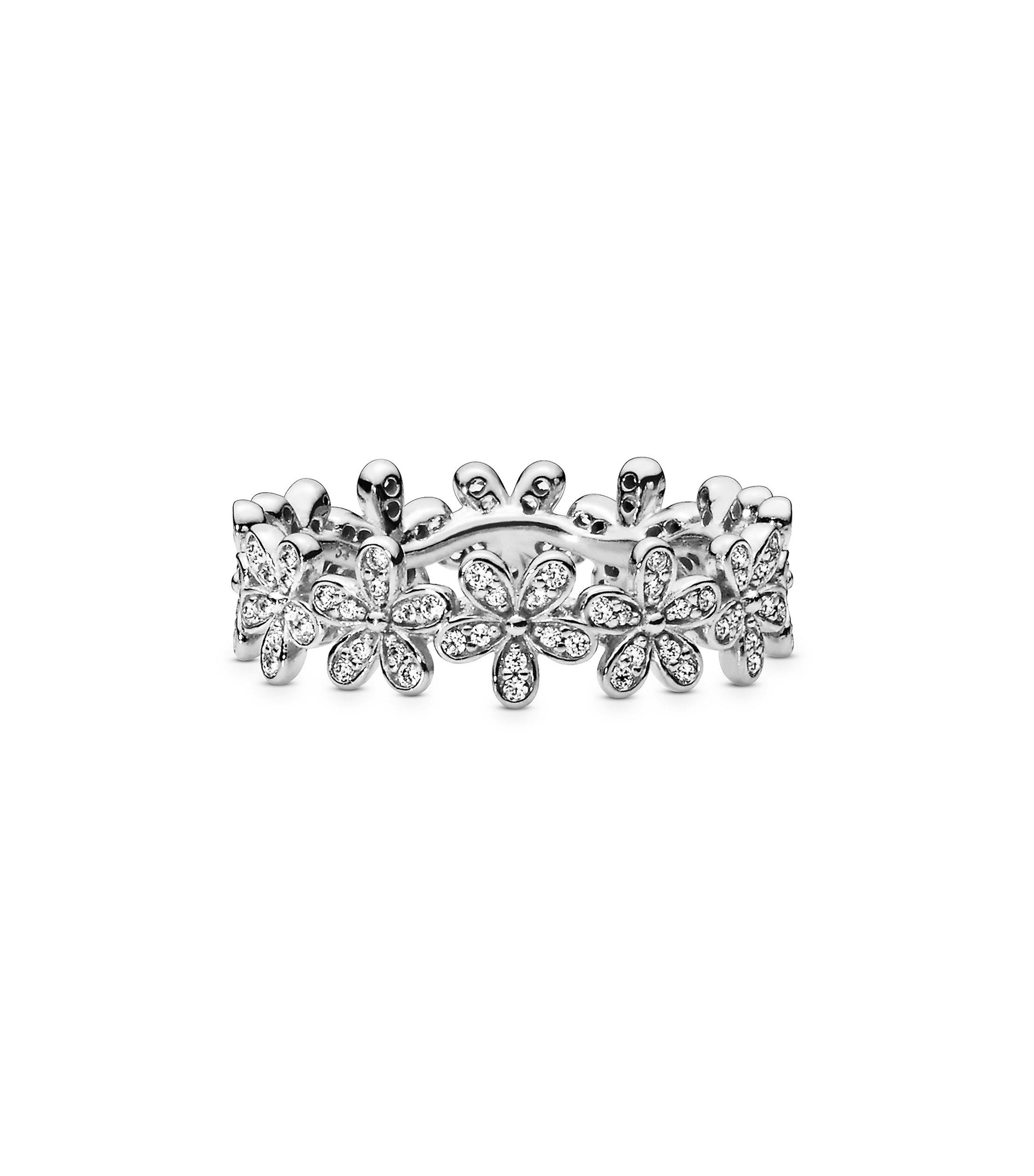 Pandora Dazzling Daisy Meadow Ring Sterling Silver - Size 7.5 BG_XNQFFR30 Pandora Dazzling Daisy Meadow Ring Sterling Silver - Size 7.5 BG_XNQFFR30