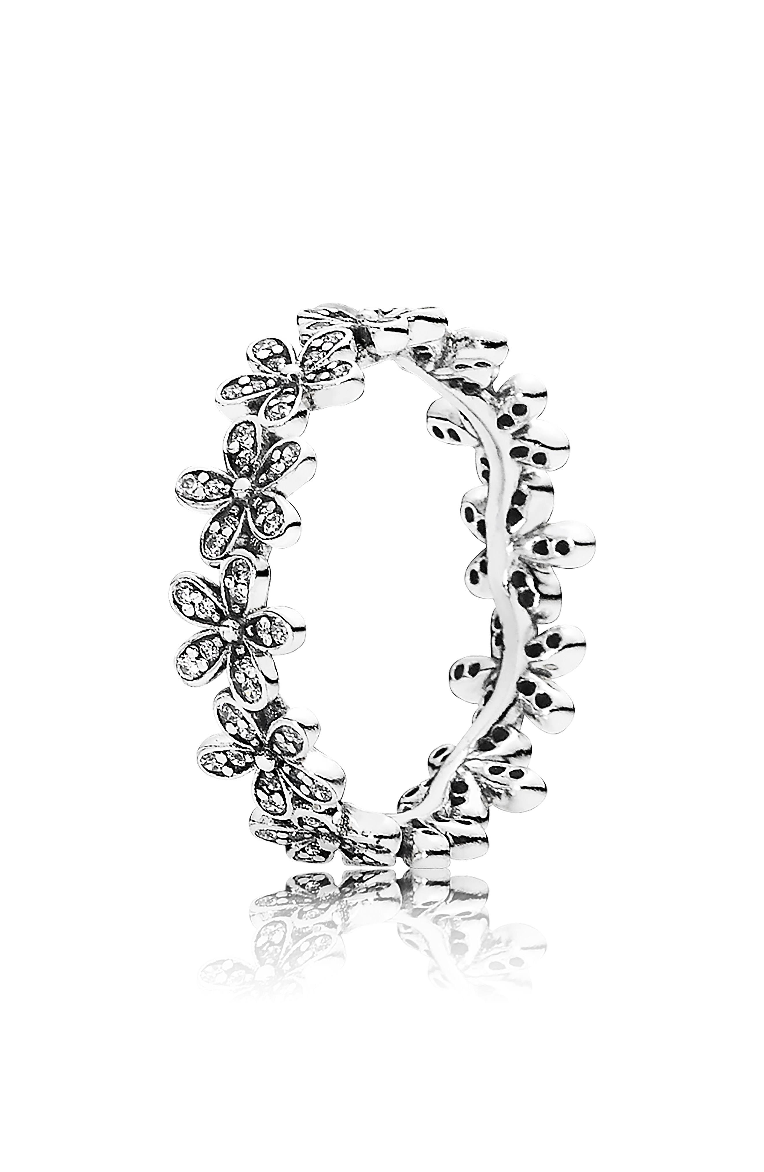Pandora Dazzling Daisy Meadow Ring Sterling Silver - Size 7.5 BG_XNQFFR30 Pandora Dazzling Daisy Meadow Ring Sterling Silver - Size 7.5 BG_XNQFFR30