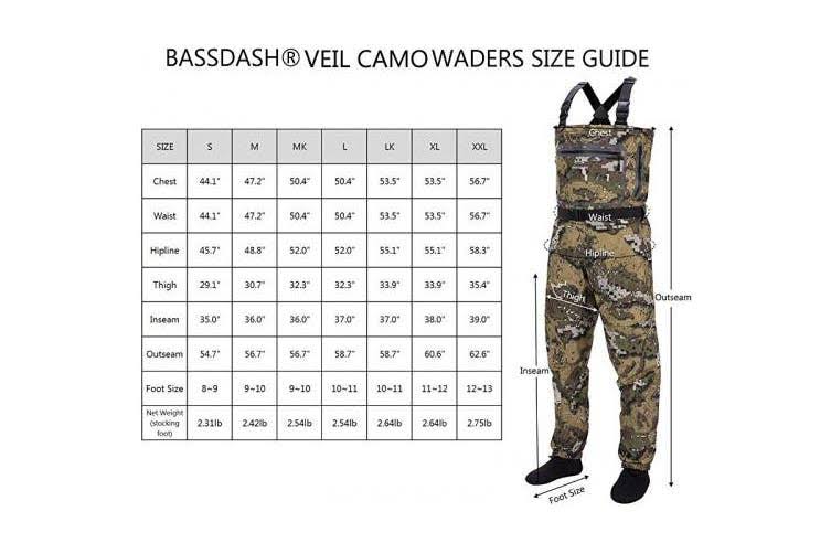 Bassdash Breathable Ultra Lightweight Veil Camo Chest Stocking Foot Fishing Hunting Waders For Men O0_ANGFSEN3 Bassdash Breathable Ultra Lightweight Veil Camo Chest Stocking Foot Fishing Hunting Waders For Men O0_ANGFSEN3