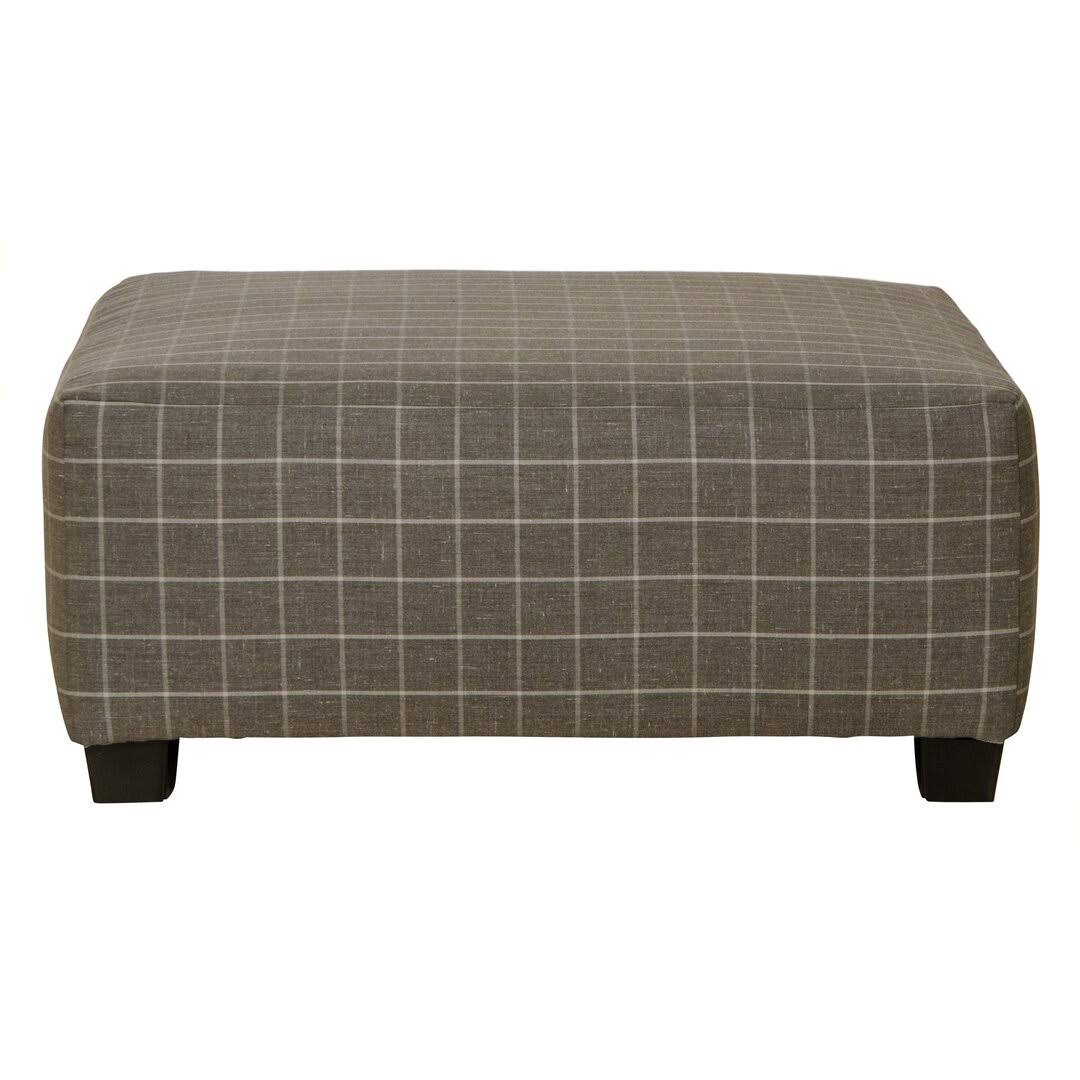 Annora 41 Wide Square Checkered Cocktail Ottoman Three Posts VV_FCII0QF0