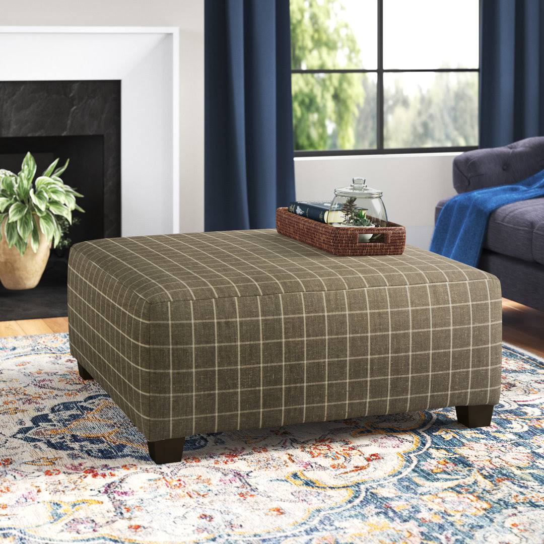 Annora 41 Wide Square Checkered Cocktail Ottoman Three Posts VV_FCII0QF0 Annora 41 Wide Square Checkered Cocktail Ottoman Three Posts VV_FCII0QF0