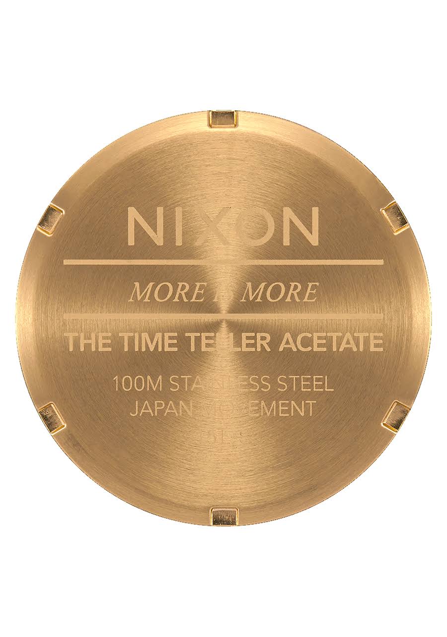 Nixon Time Teller Acetate Cream Tortoise Watch 76_6UEQ3P5P