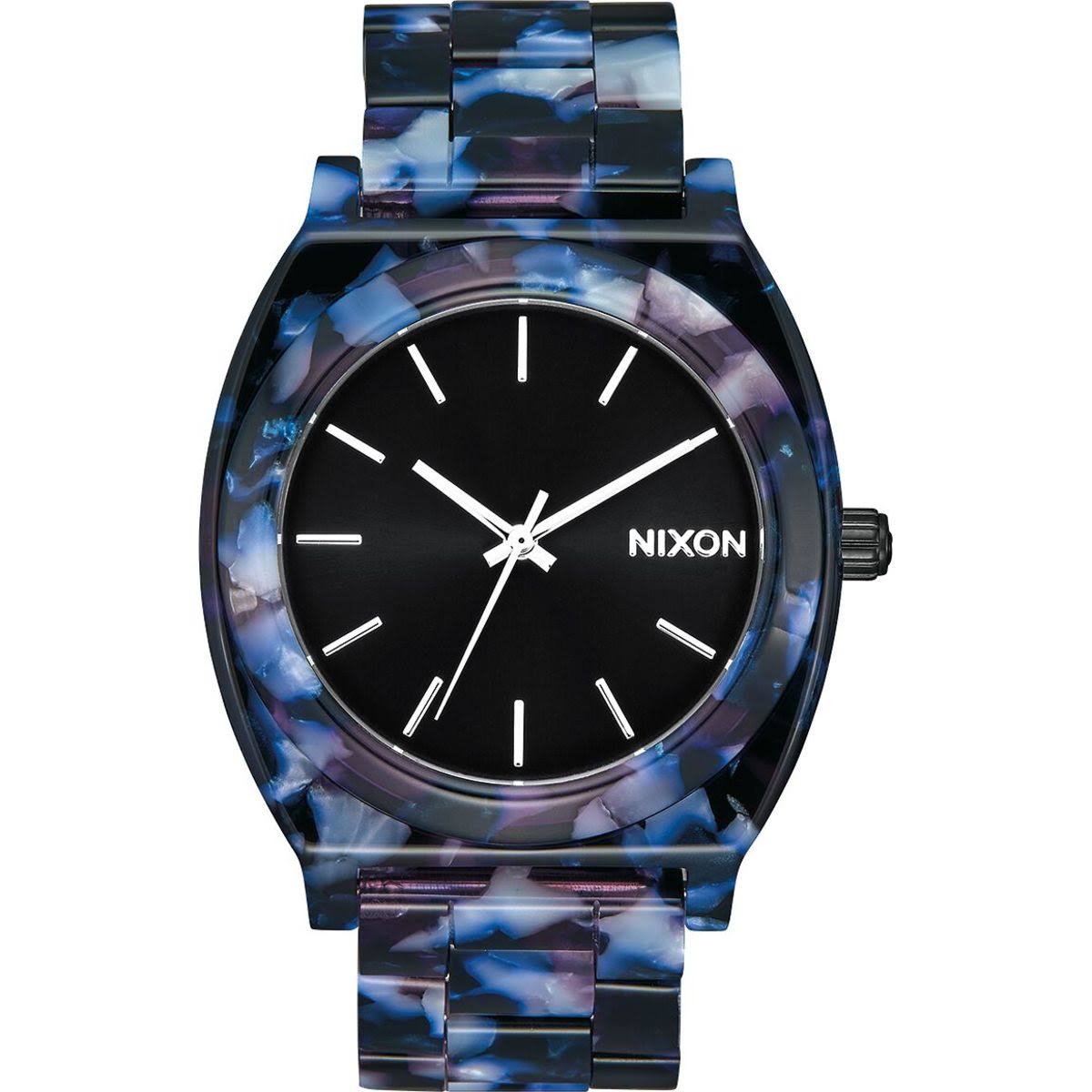 Nixon Time Teller Acetate Cream Tortoise Watch 76_6UEQ3P5P