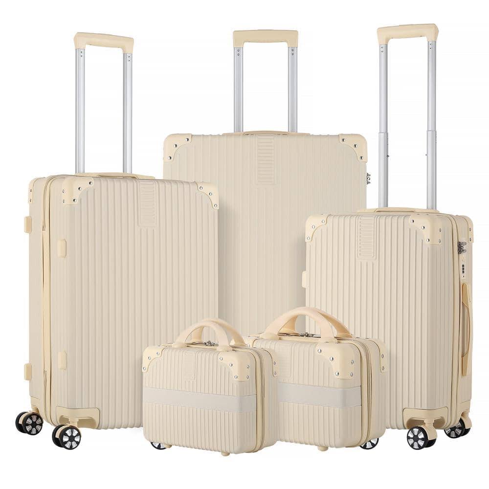 Hikolayae Myrtle Springs Nested Hardside Luggage Set In Desert Khaki, 5 Piece - Tsa Compliant PO_SANCLOSZ