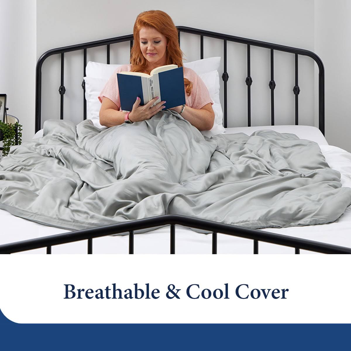 Cosy House Collection Adult Weighted Blanket & Removable Cover - 48 Inch X 72 Inch, 15 Lbs Heavy Blanket With Premium Glass Beads, Grey, Size: 48 X 72 MA_YVYOK7OL Cosy House Collection Adult Weighted Blanket & Removable Cover - 48 Inch X 72 Inch, 15 Lbs Heavy Blanket With Premium Glass Beads, Grey, Size: 48 X 72 MA_YVYOK7OL