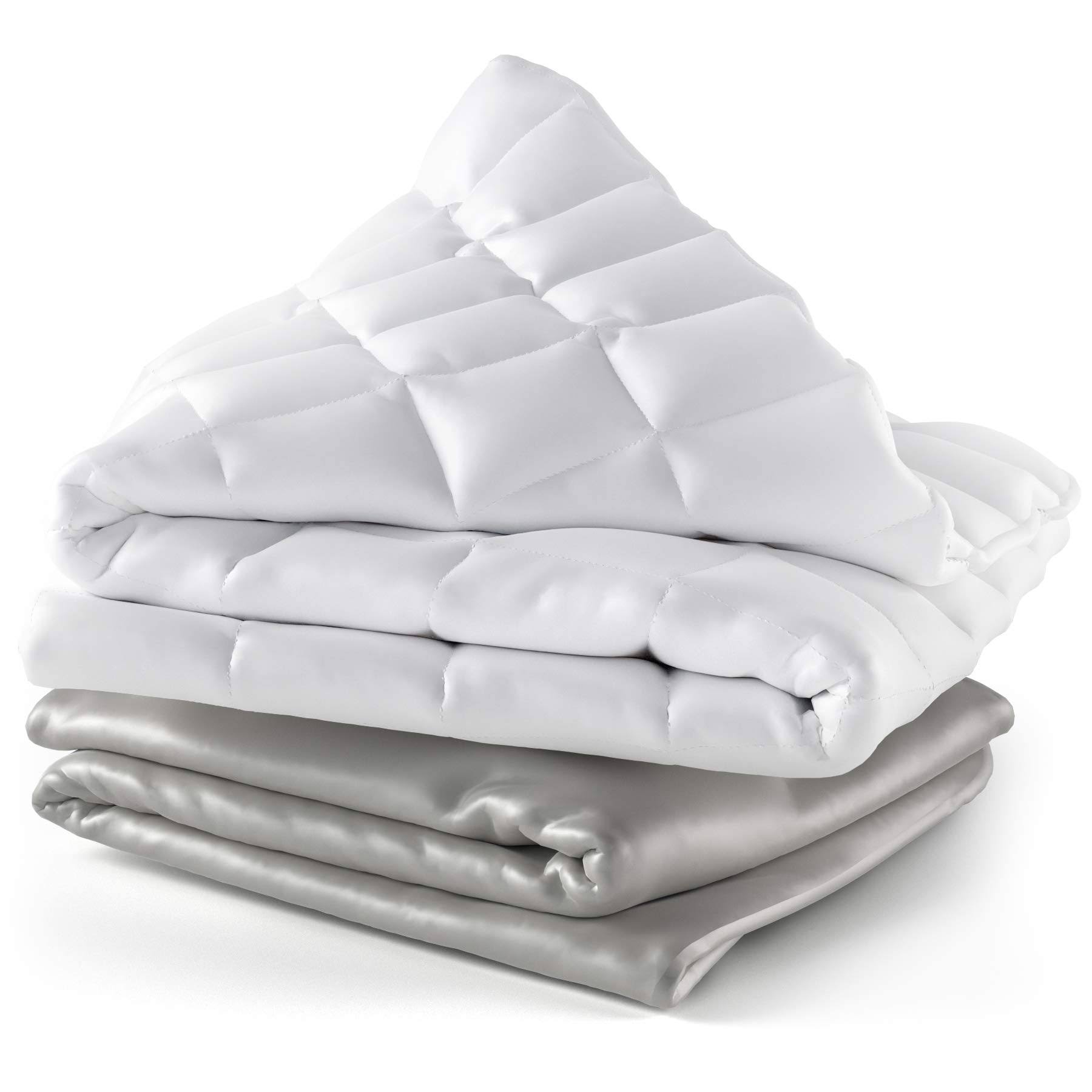 Cosy House Collection Adult Weighted Blanket & Removable Cover - 48 Inch X 72 Inch, 15 Lbs Heavy Blanket With Premium Glass Beads, Grey, Size: 48 X 72 MA_YVYOK7OL Cosy House Collection Adult Weighted Blanket & Removable Cover - 48 Inch X 72 Inch, 15 Lbs Heavy Blanket With Premium Glass Beads, Grey, Size: 48 X 72 MA_YVYOK7OL