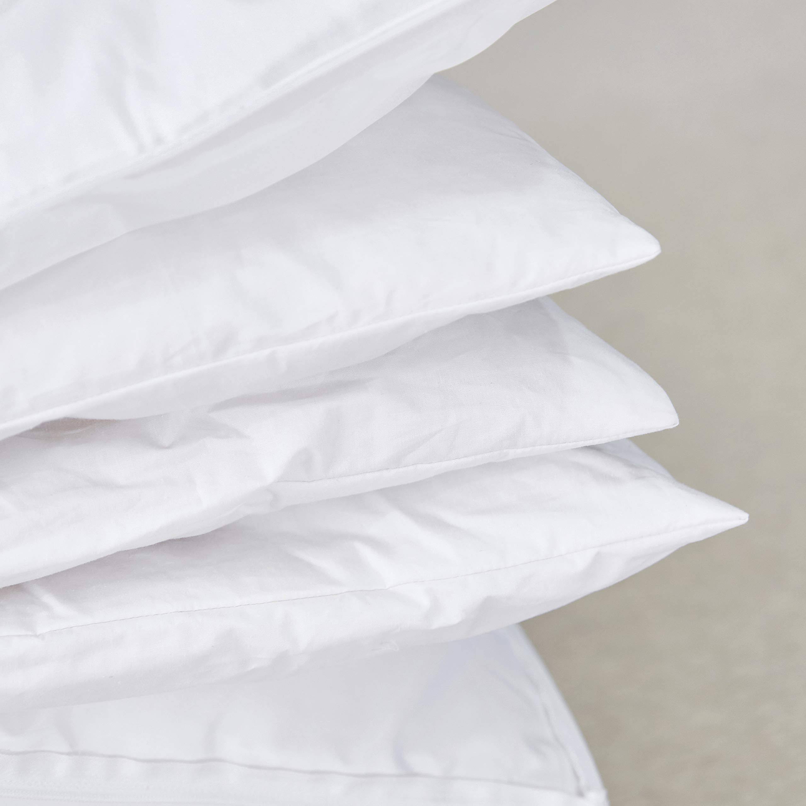 Three Geese Adjustable Layer Goose Feather Pillow,Assemblable Bed Pillow,100% Soft Cotton Cover,Good For Side And Back Stomach Sleeper, Standard G2_NPW47D1D